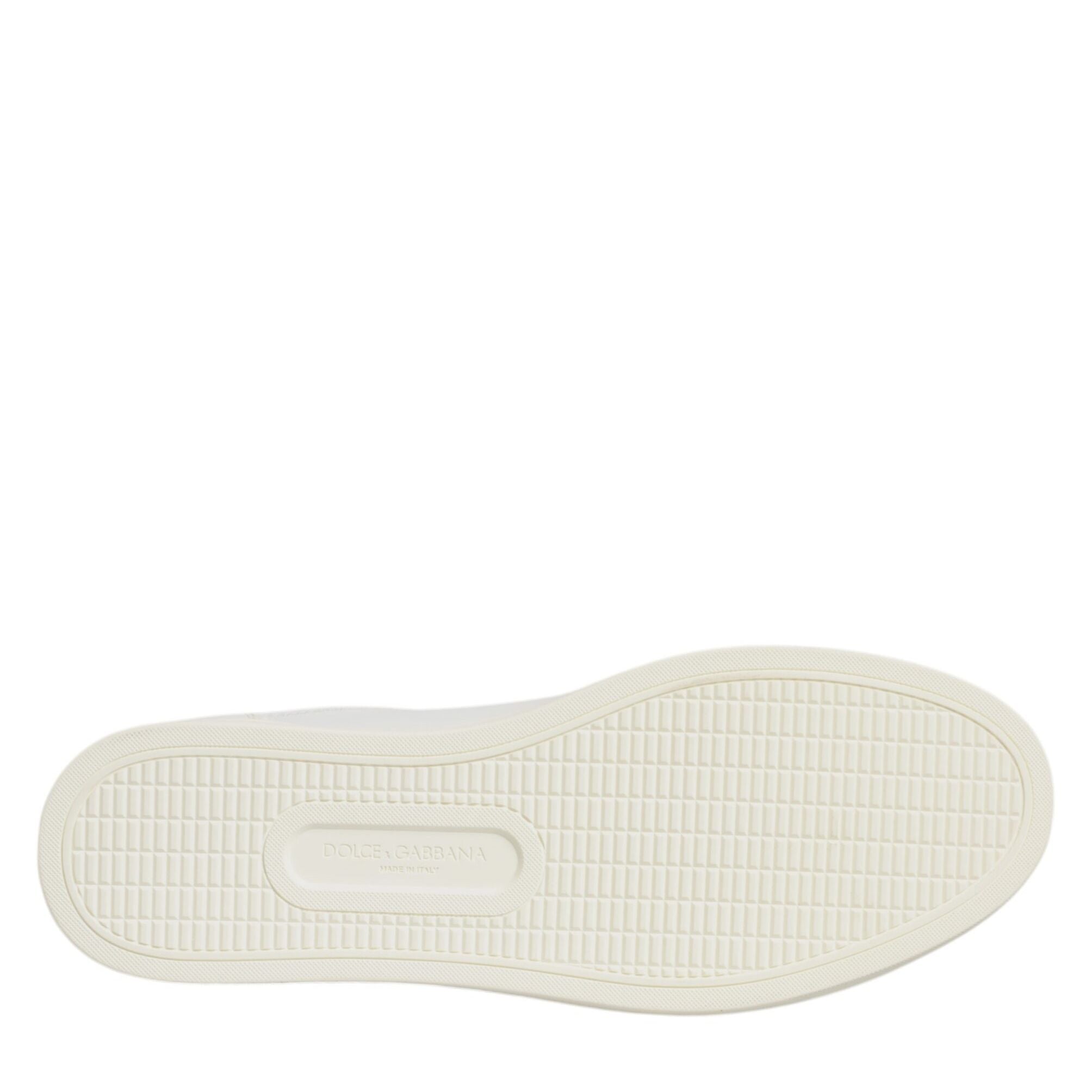 Dolce & Gabbana White Sacred Heart Men Low Top Sneakers Shoes