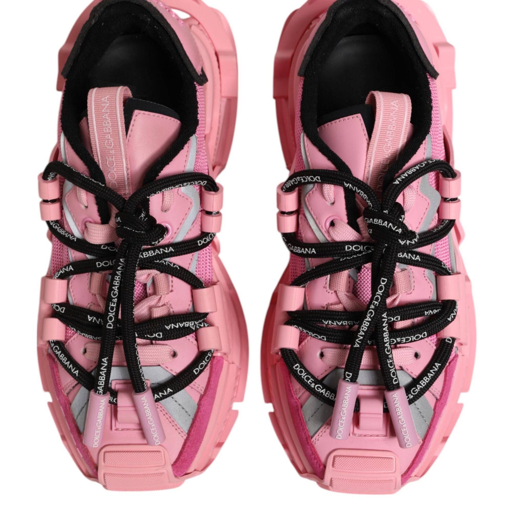 Dolce & Gabbana Pink Low Top Space Women Sneakers Shoes