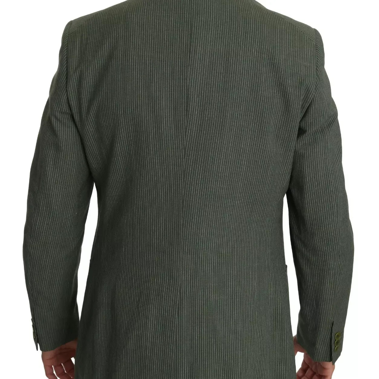Romeo Gigli Green Linen Blazer One Piece Single Breasted Jacket