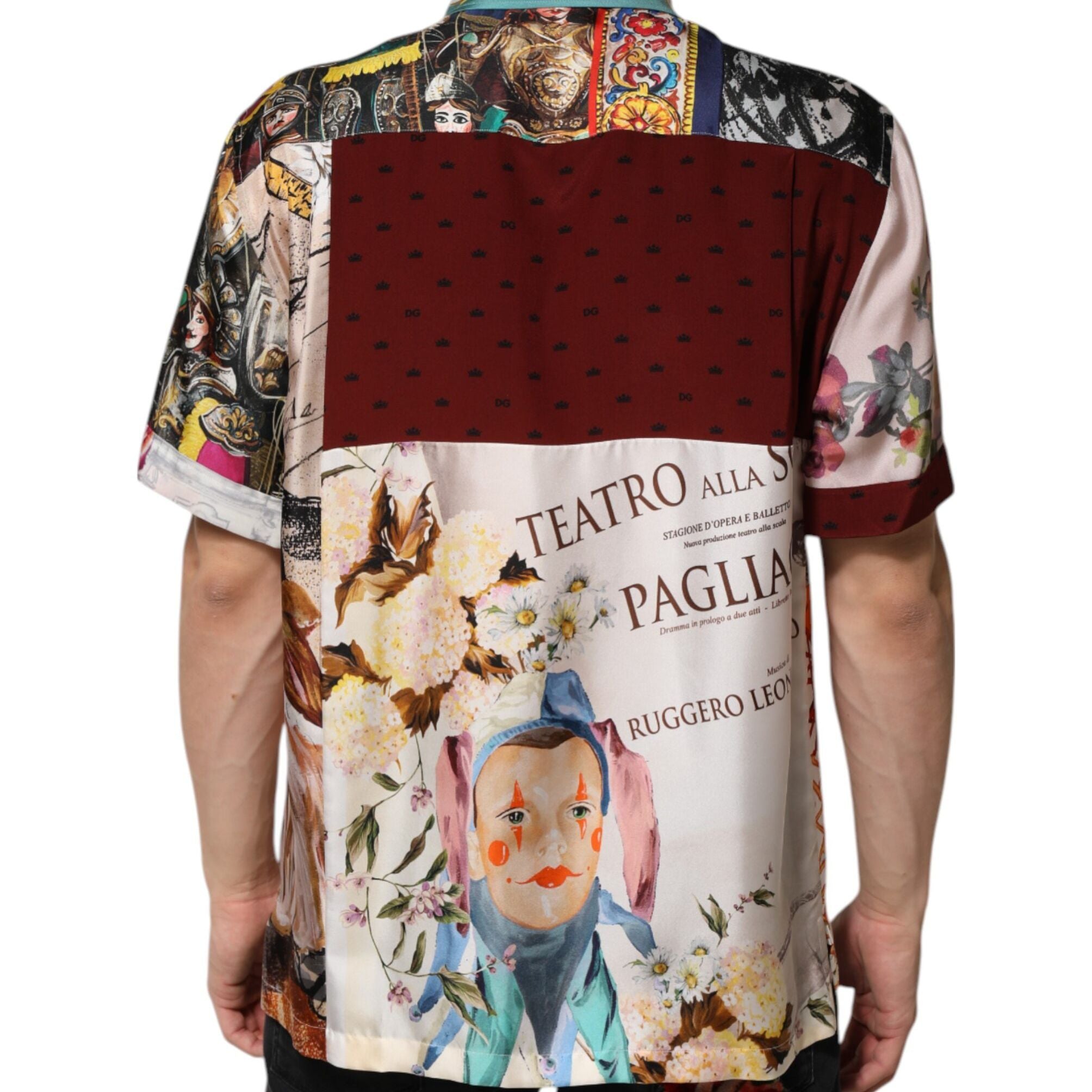 Dolce & Gabbana Multicolor Shell Print Hawaii Casual Shirt