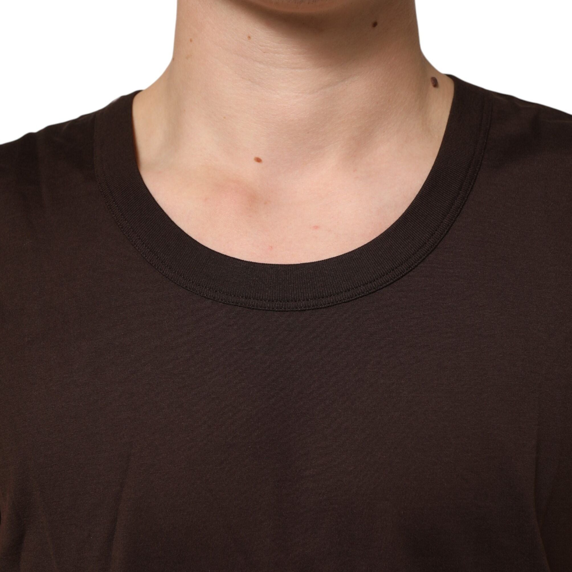 Dolce & Gabbana Brown Cotton Sleeveless Underwear Men Tank Top