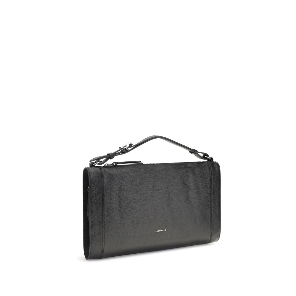 Coccinelle Black Calf Leather Bos Taurus Handbag