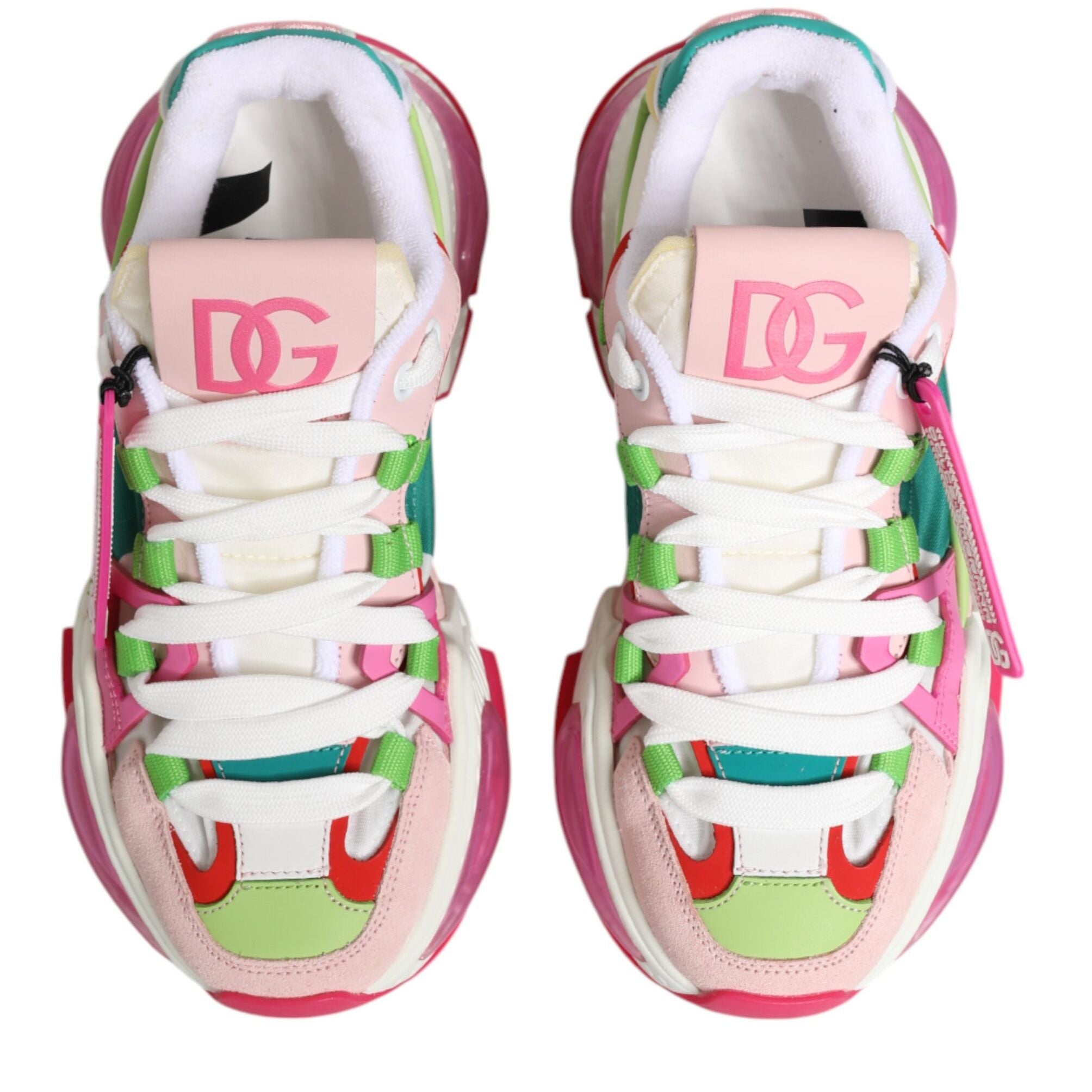 Dolce & Gabbana Multicolor Leather Airmaster Low Top Sneaker Shoes