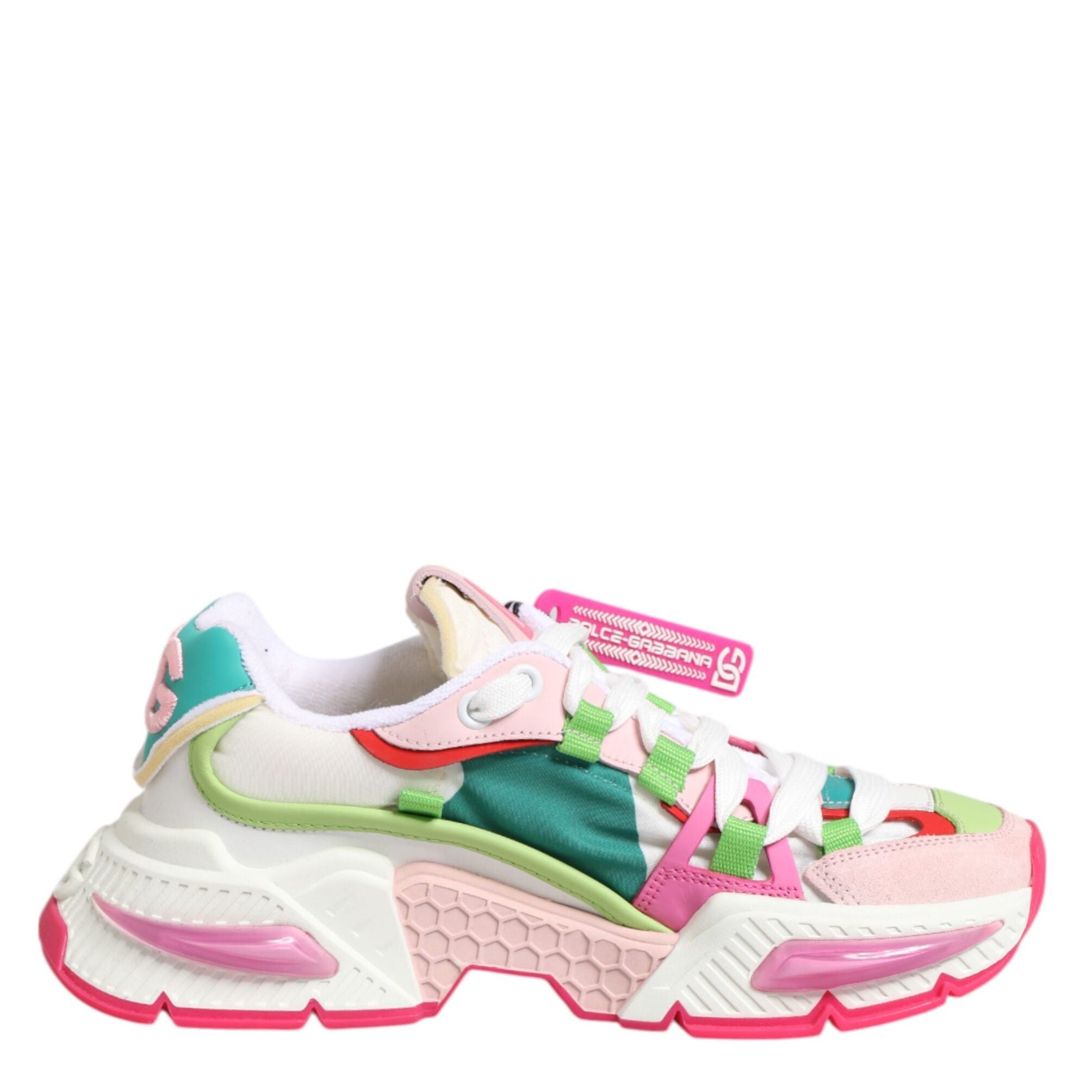 Dolce & Gabbana Multicolor Leather Airmaster Low Top Sneaker Shoes