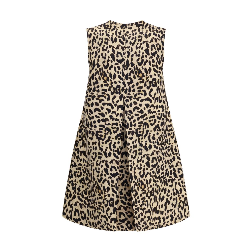Valentino Multicolor Fleece Wool Casual Dress
