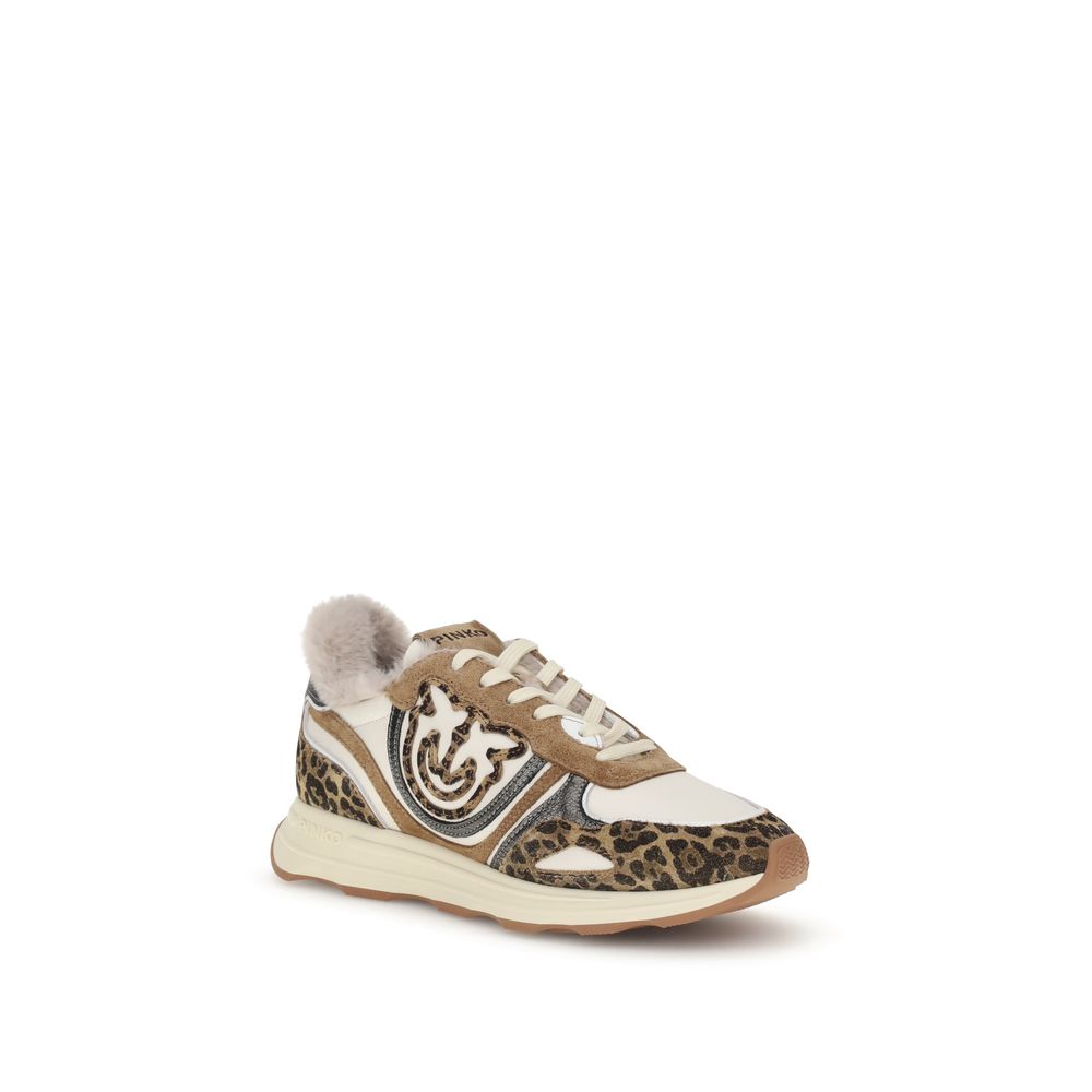 PINKO Multicolor Calf Leather Bos Taurus Low Top Sneakers
