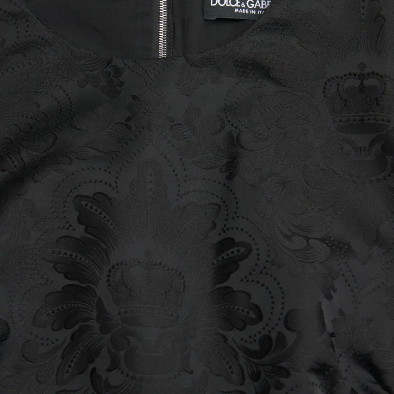 Dolce & Gabbana Black Sleeveless Bodycon A-line Mini Dress