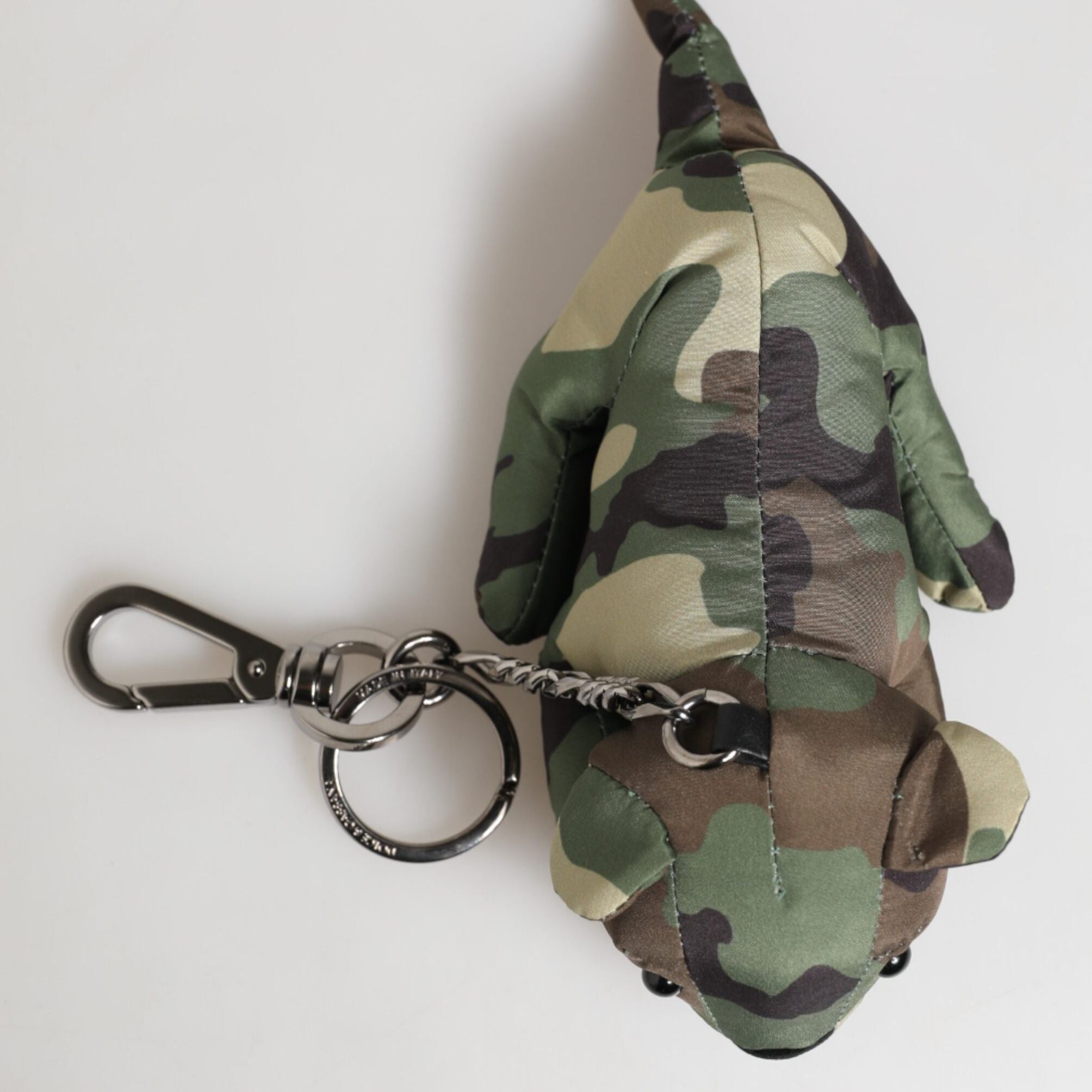 Dolce & Gabbana Camouflage Multicolor Animal Silhouette Keychain Keyring