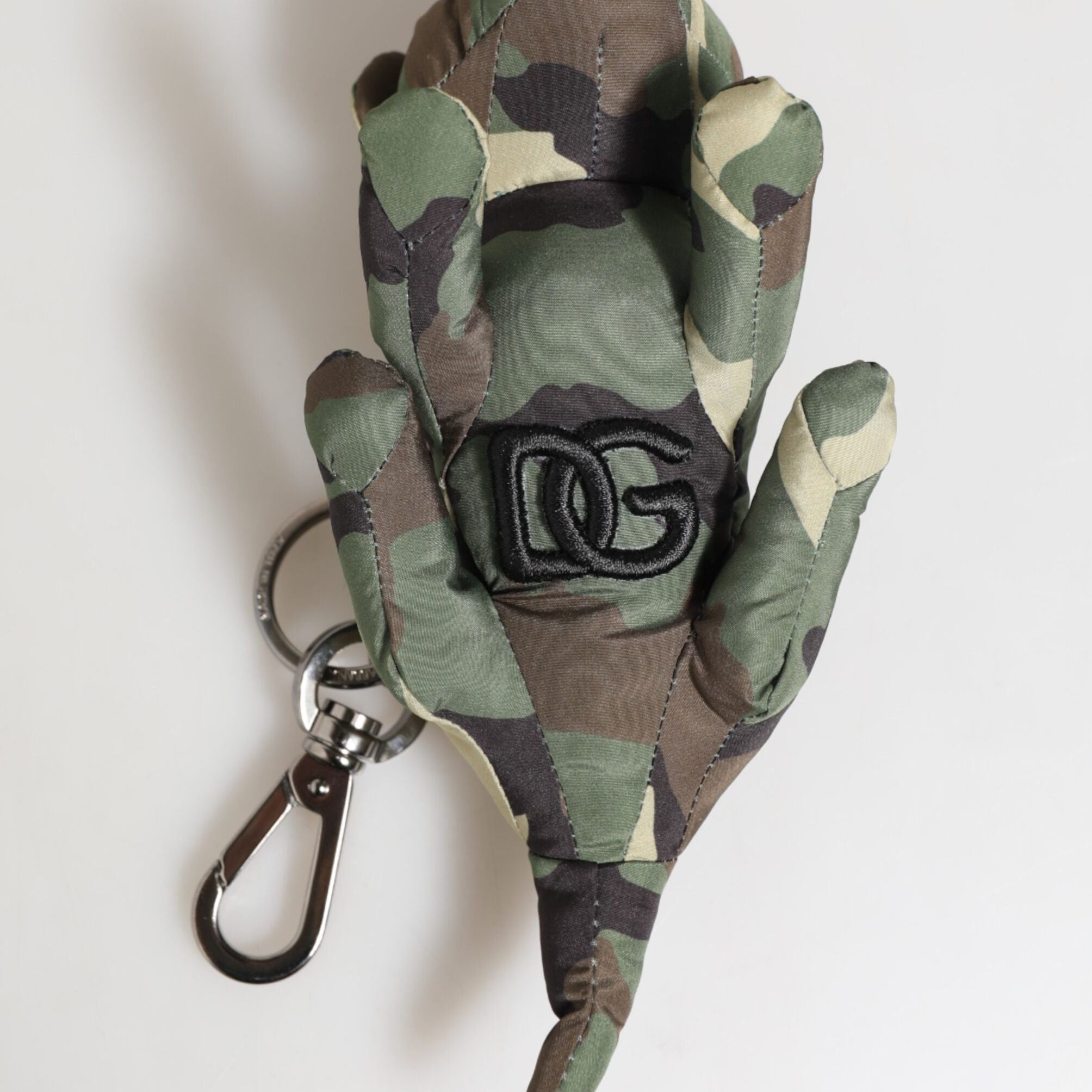 Dolce & Gabbana Camouflage Multicolor Animal Silhouette Keychain Keyring