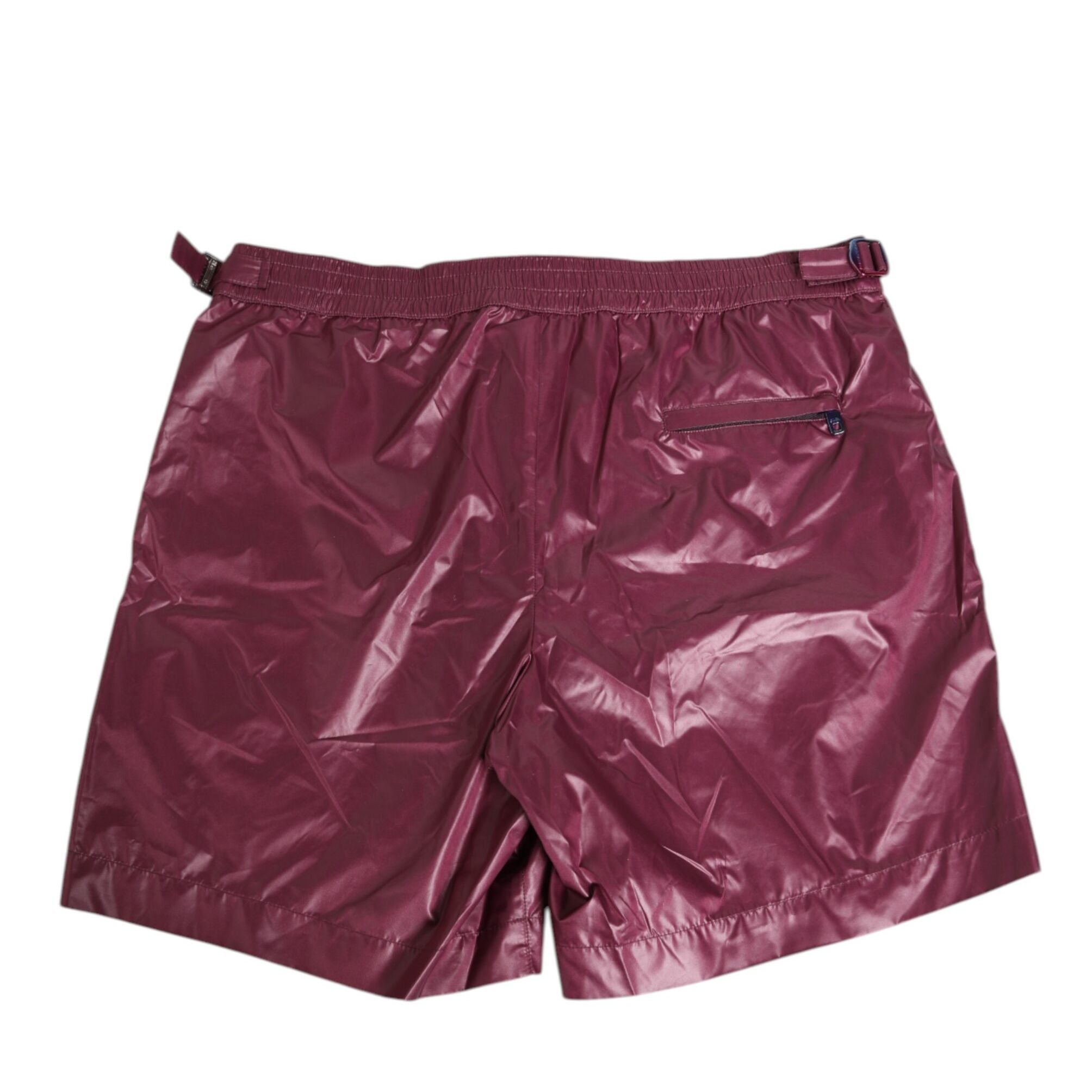 Dolce & Gabbana Burgundy Polyester Logo Embossed Crest Swimwear