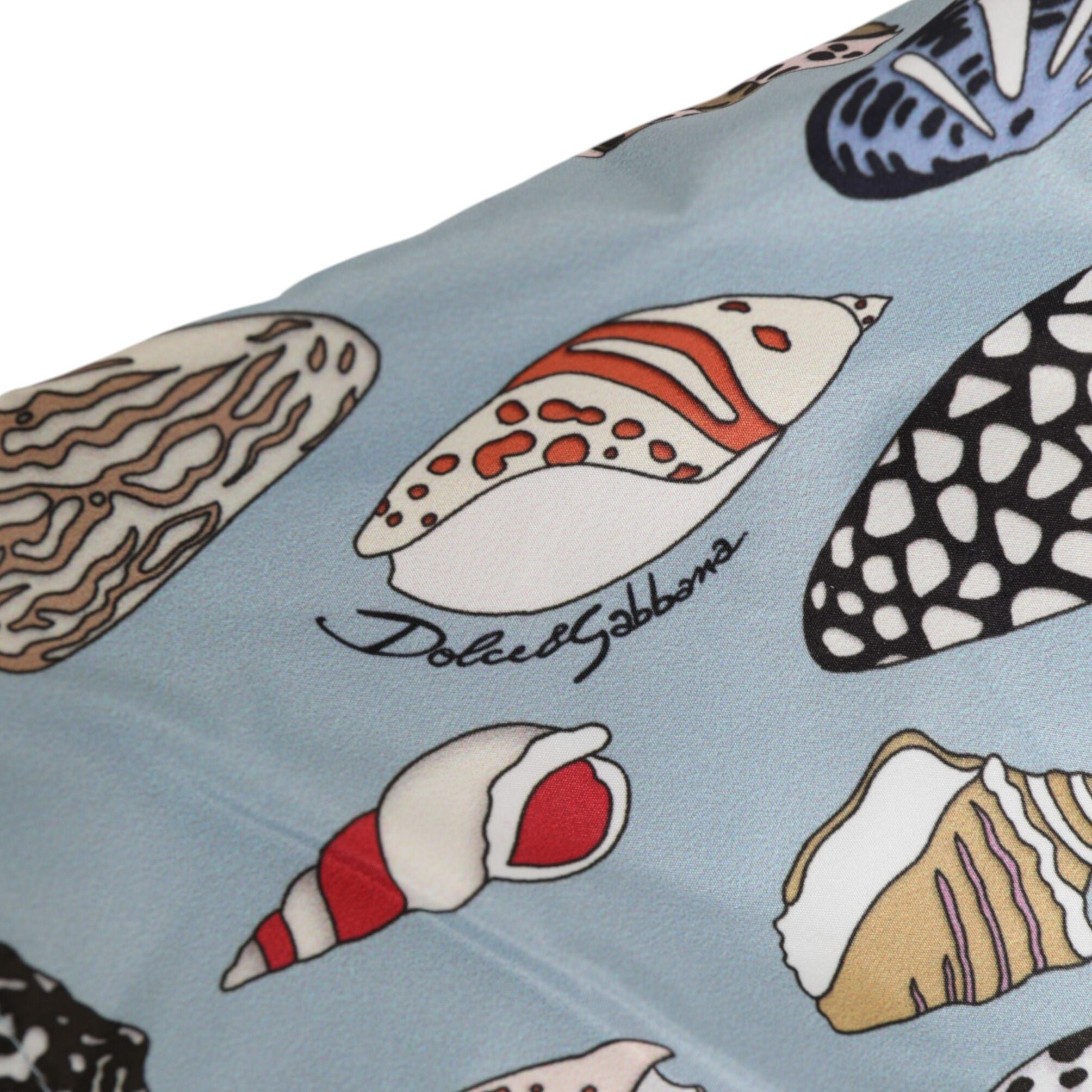 Dolce & Gabbana Blue Seashell Print Nylon Men Shorts Swimwear