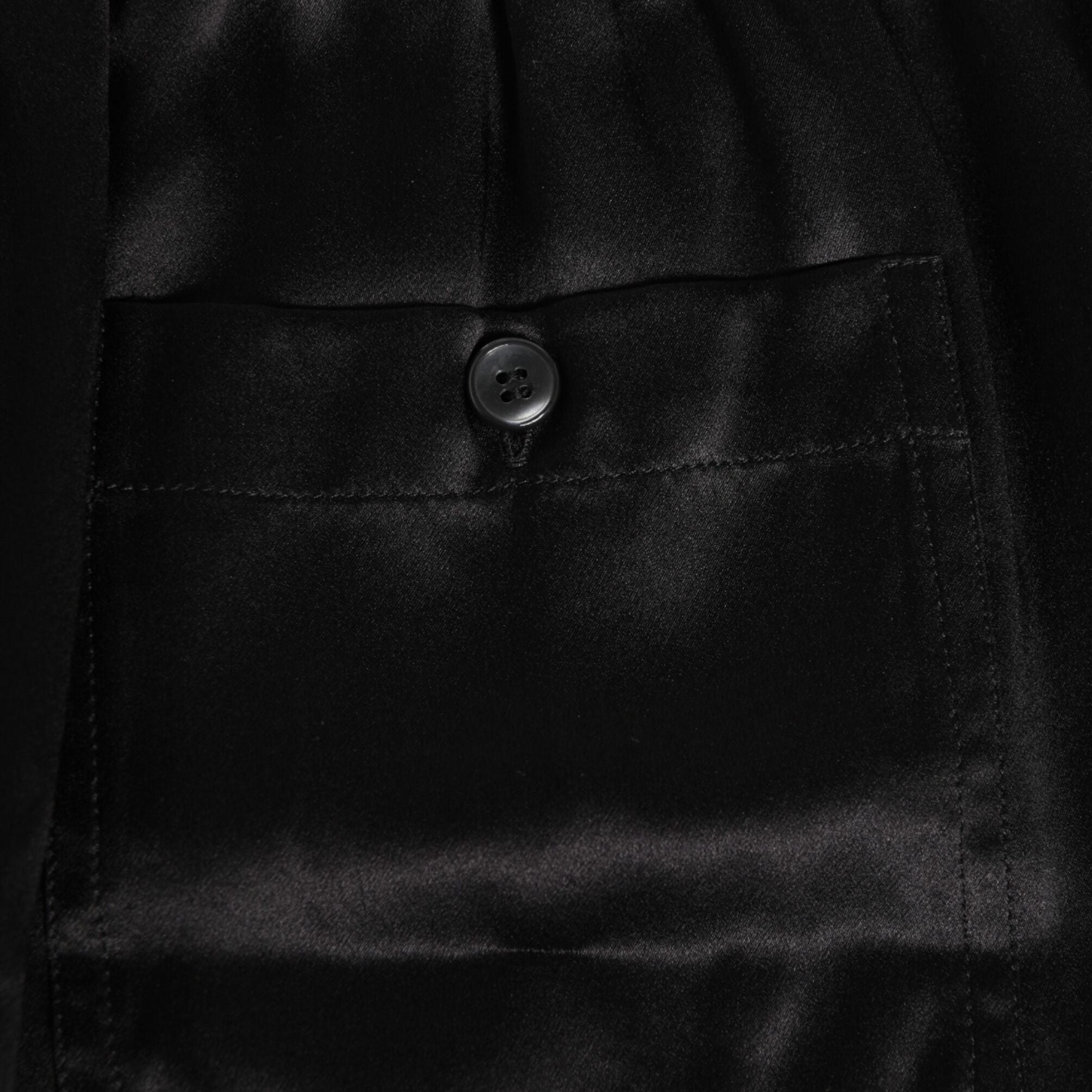 Dolce & Gabbana Black Silk Satin Elastic Men Boxer Short Swimwear