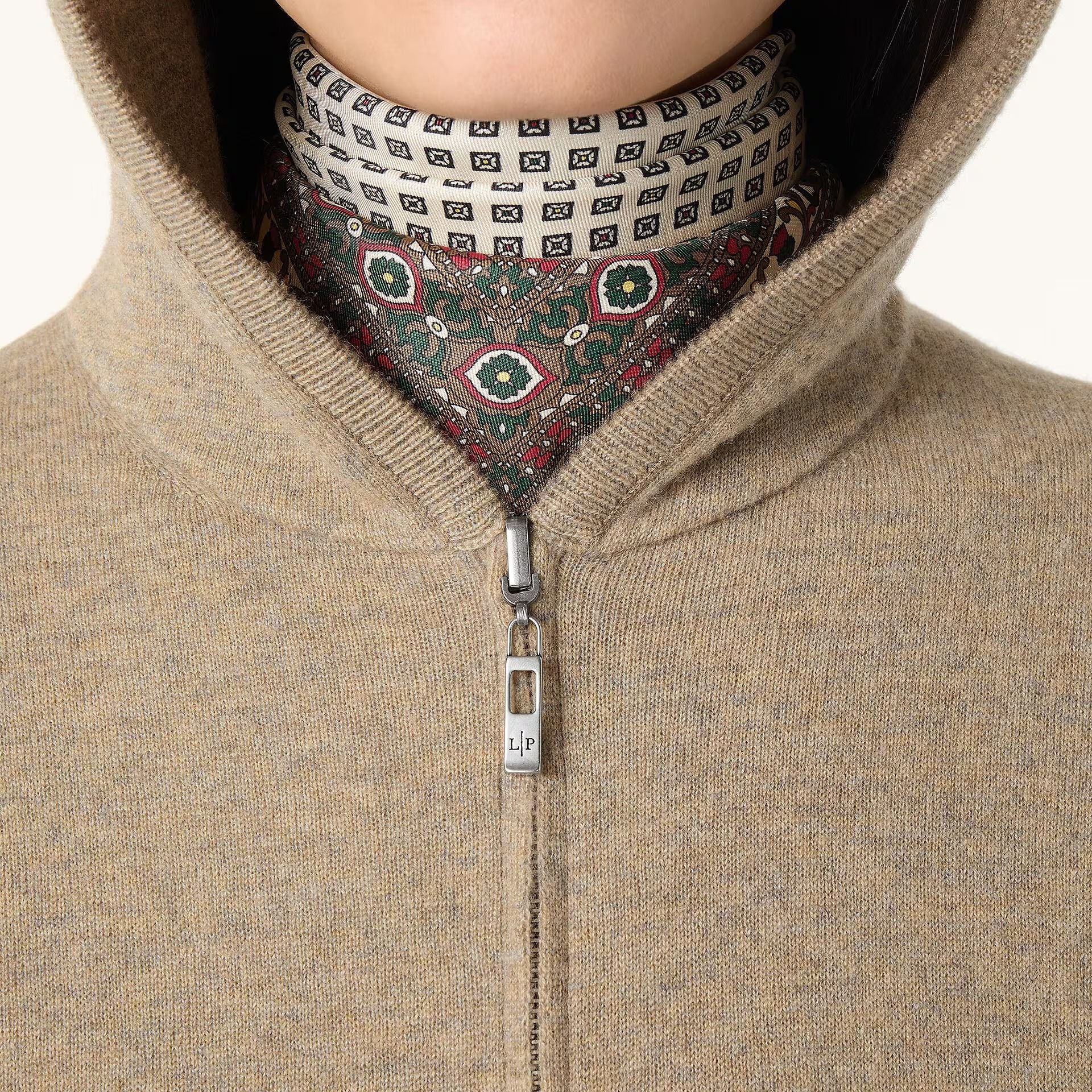 Loro Piana Duo Hooded Bomber Jumper in Cashmere