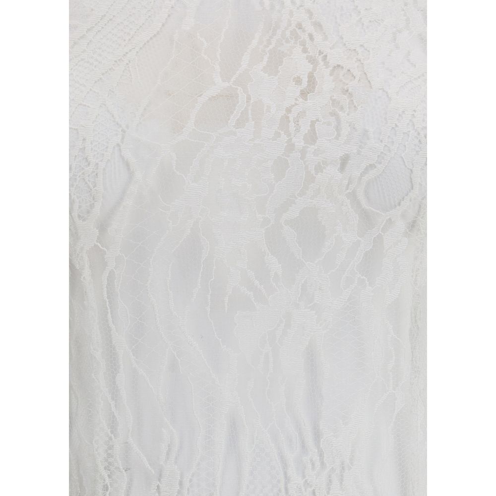 Balmain White Cotton Bodysuit