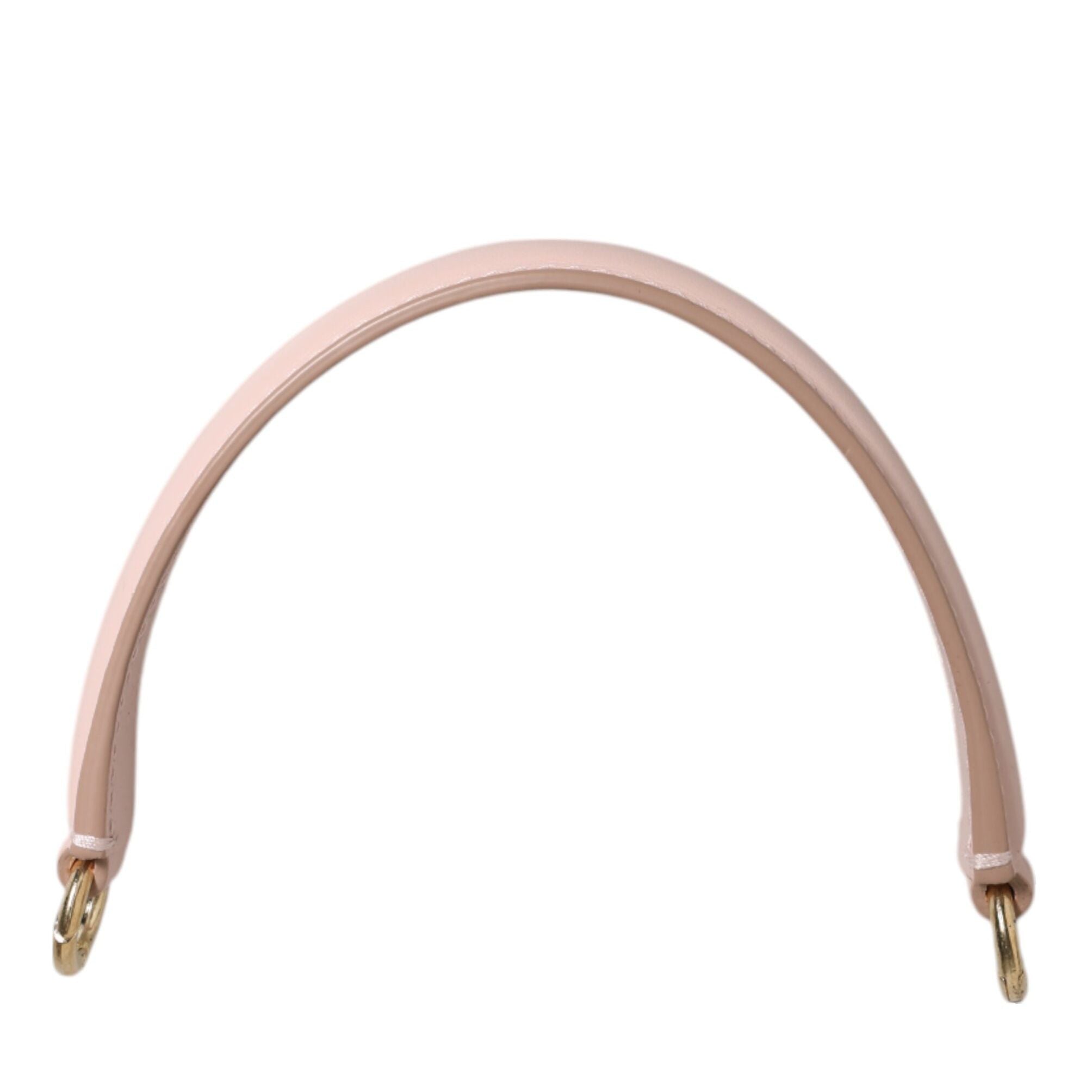 Dolce & Gabbana Strap Pink Leather Gold Tone Big Bag Handle Shoulder Strap