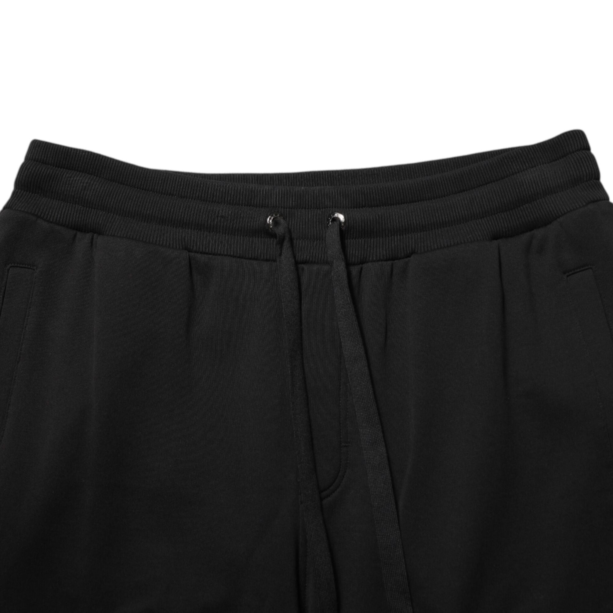 Dolce & Gabbana Black Cotton Drawstring Logo Sweatpants Pants