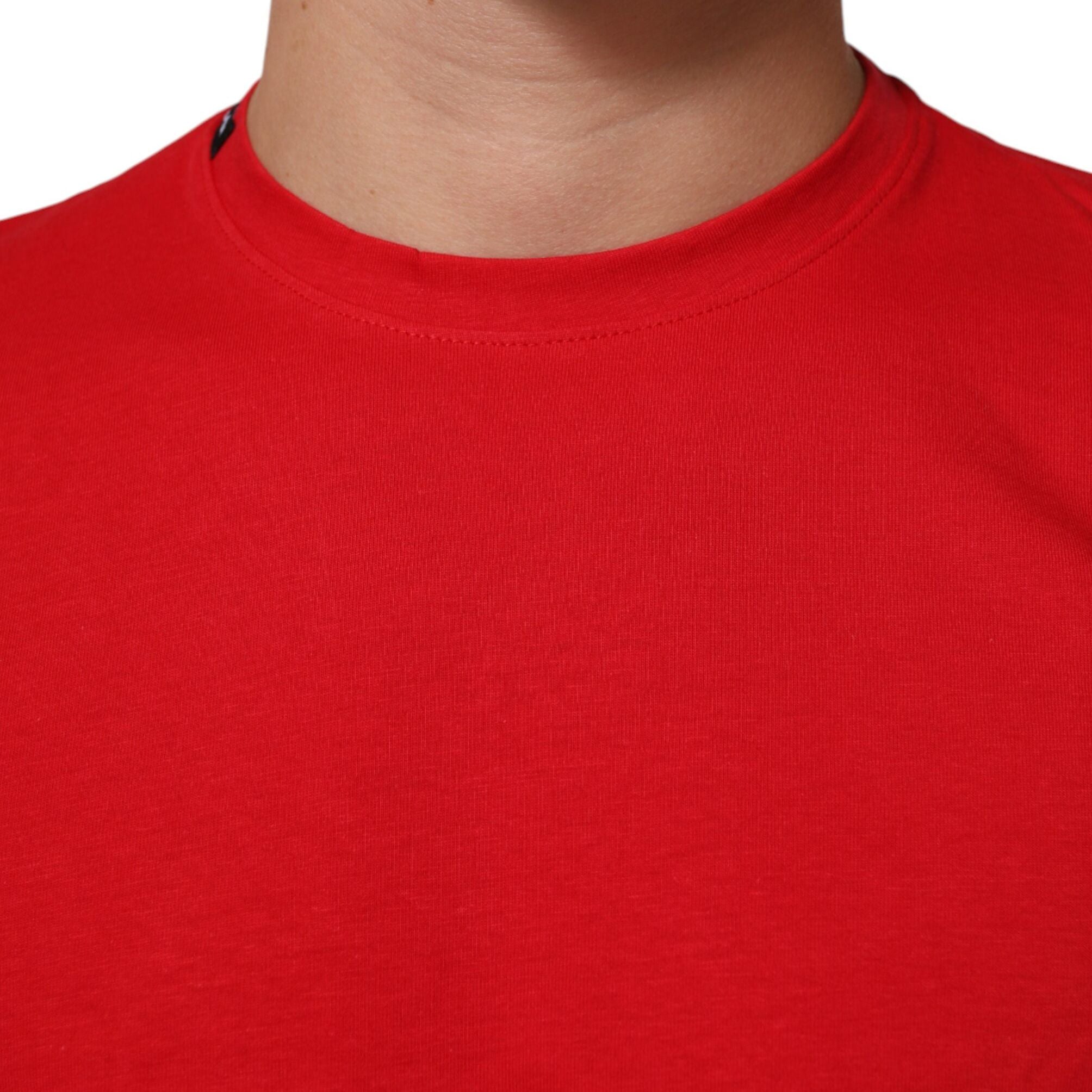 Dolce & Gabbana Red Goodluck 2023 Cotton Crew Neck T-shirt