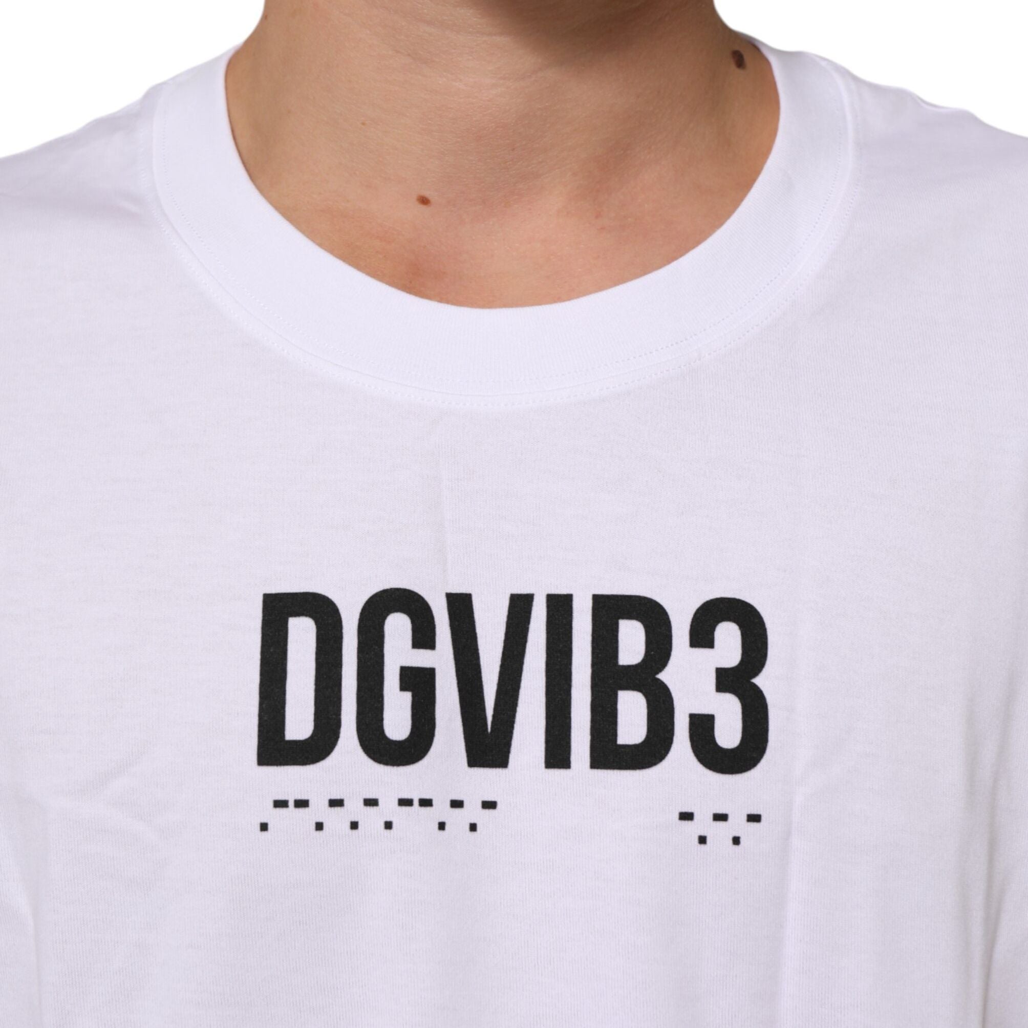 Dolce & Gabbana White Cotton Sleeveless Printed Tank T-shirt