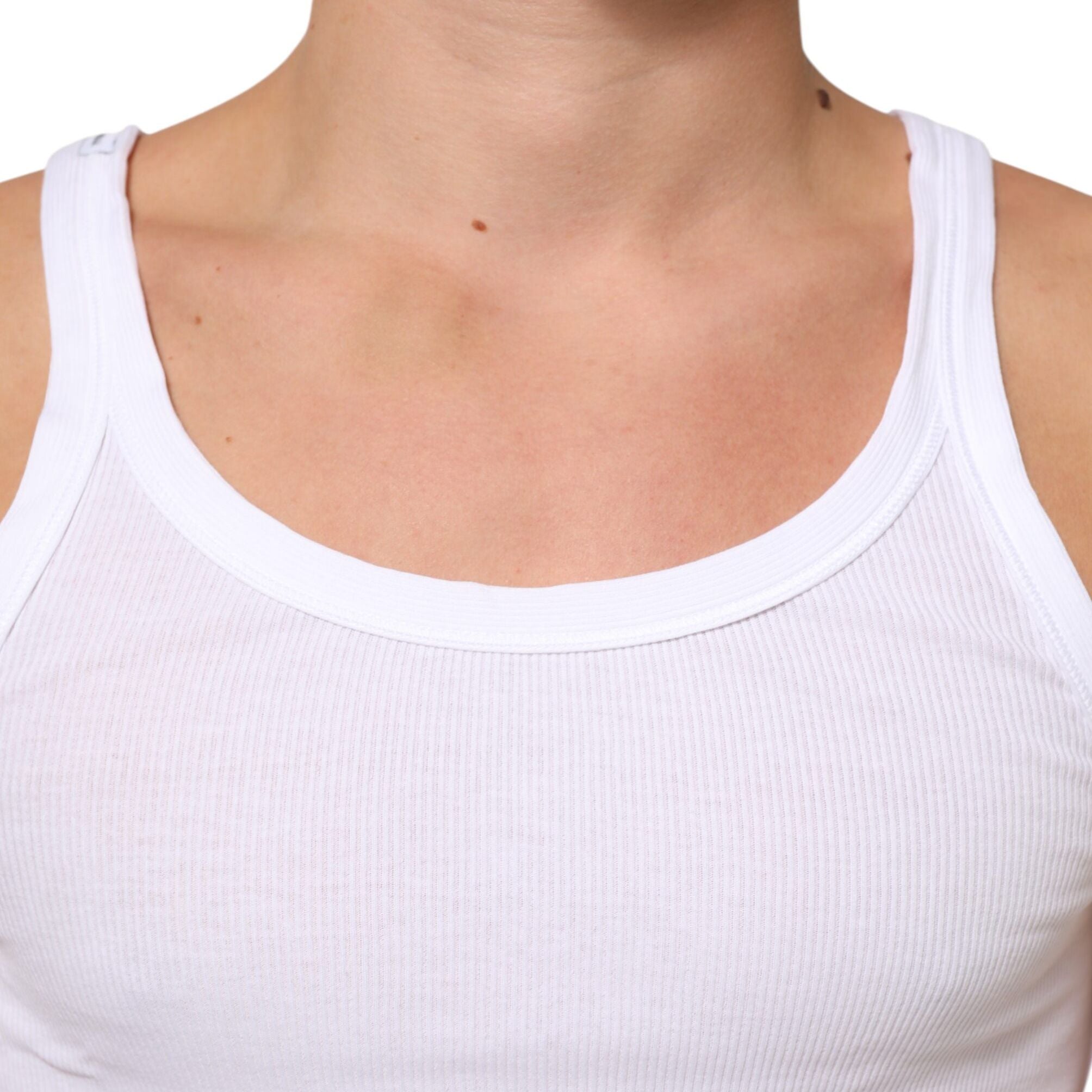 Dolce & Gabbana White Sleeveless Round Neck Tank Top T-shirt