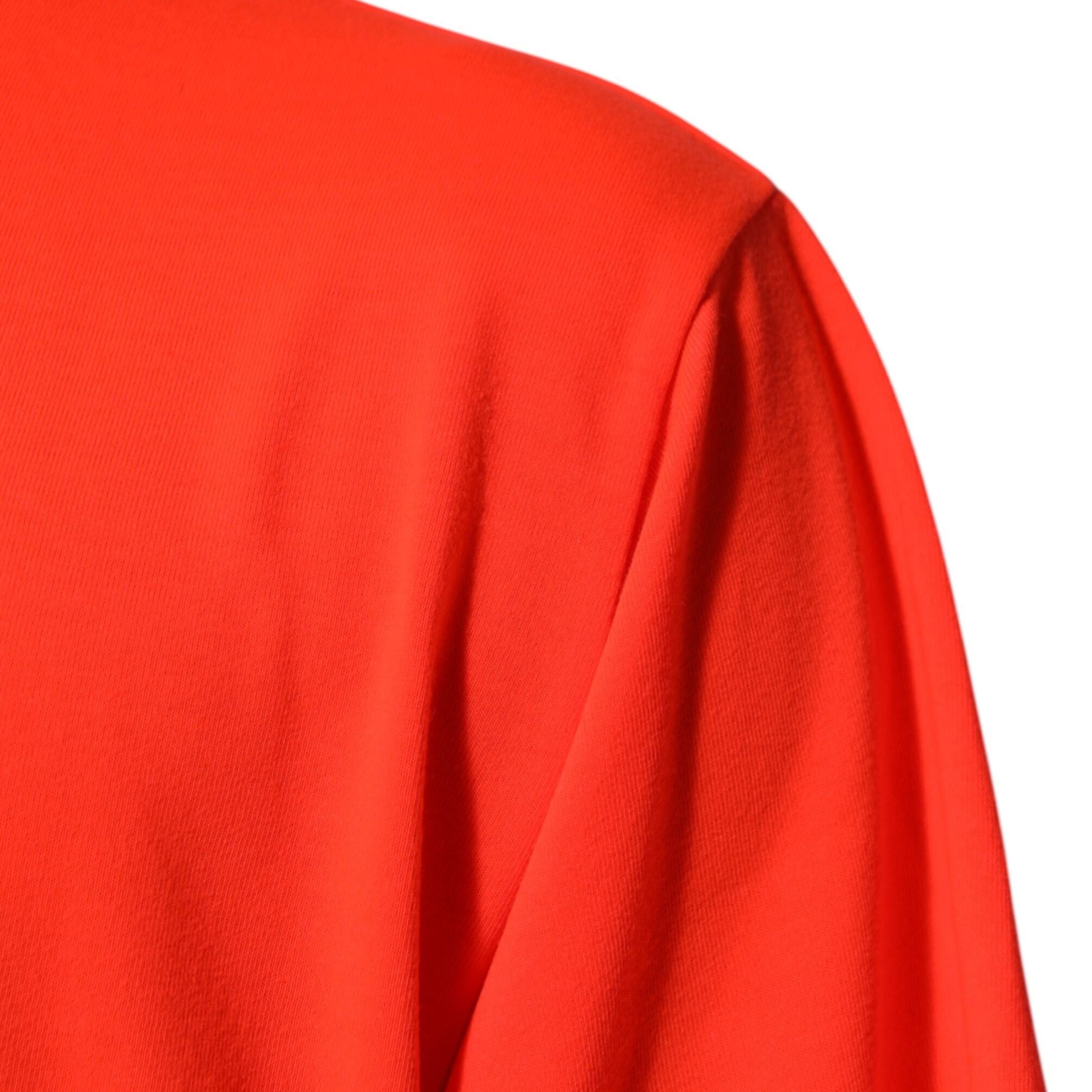 Dolce & Gabbana Neon Orange Polyester Men Crew Neck T-shirt
