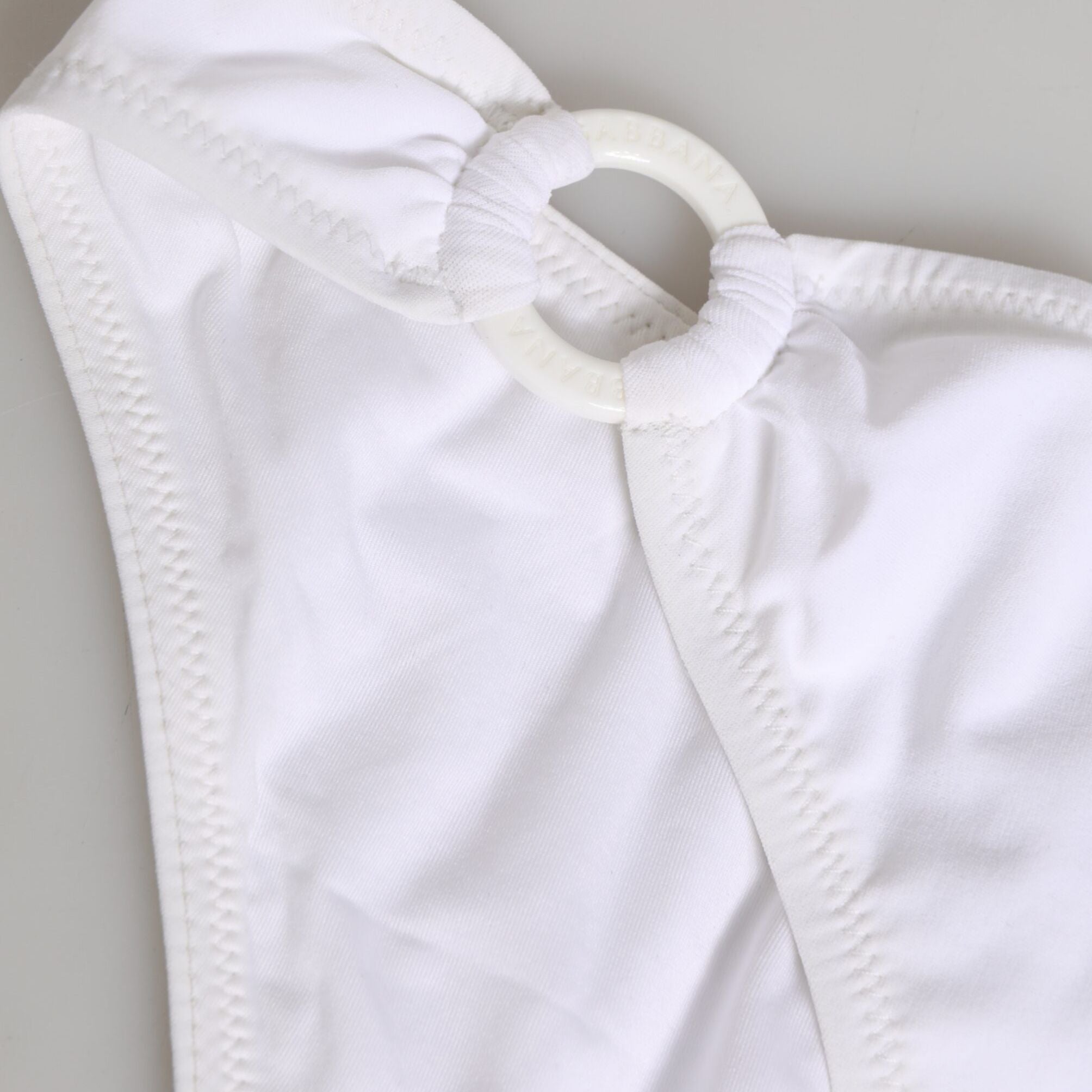 Dolce & Gabbana White Logo Swimsuit 2 Piece Top Bottom Swimwear