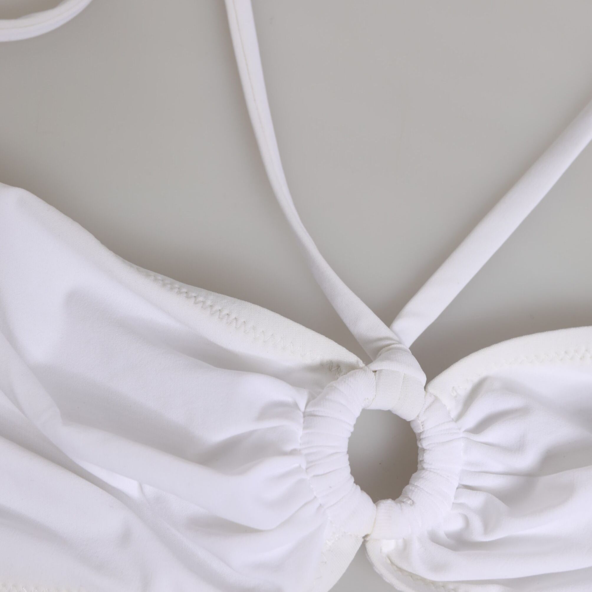 Dolce & Gabbana White Logo Swimsuit 2 Piece Top Bottom Swimwear