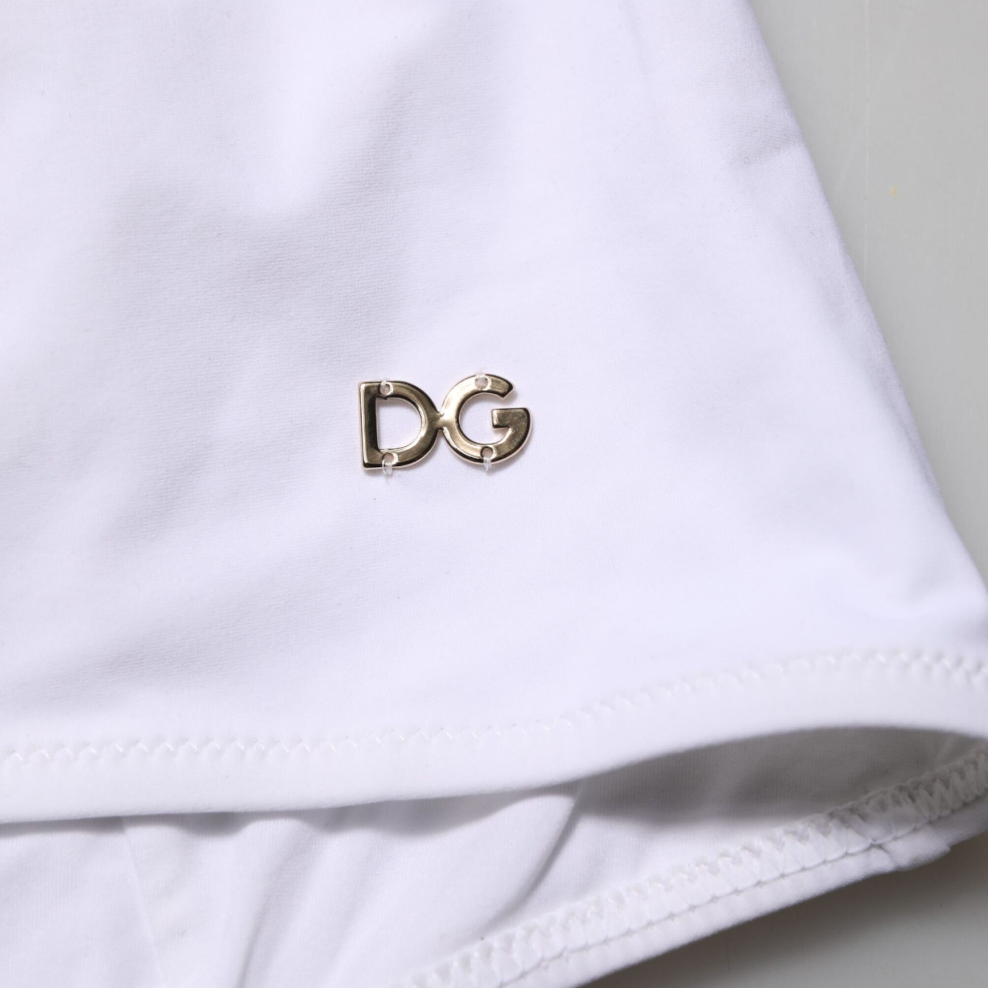 Dolce & Gabbana White Padded Balconette One Piece Swimwear