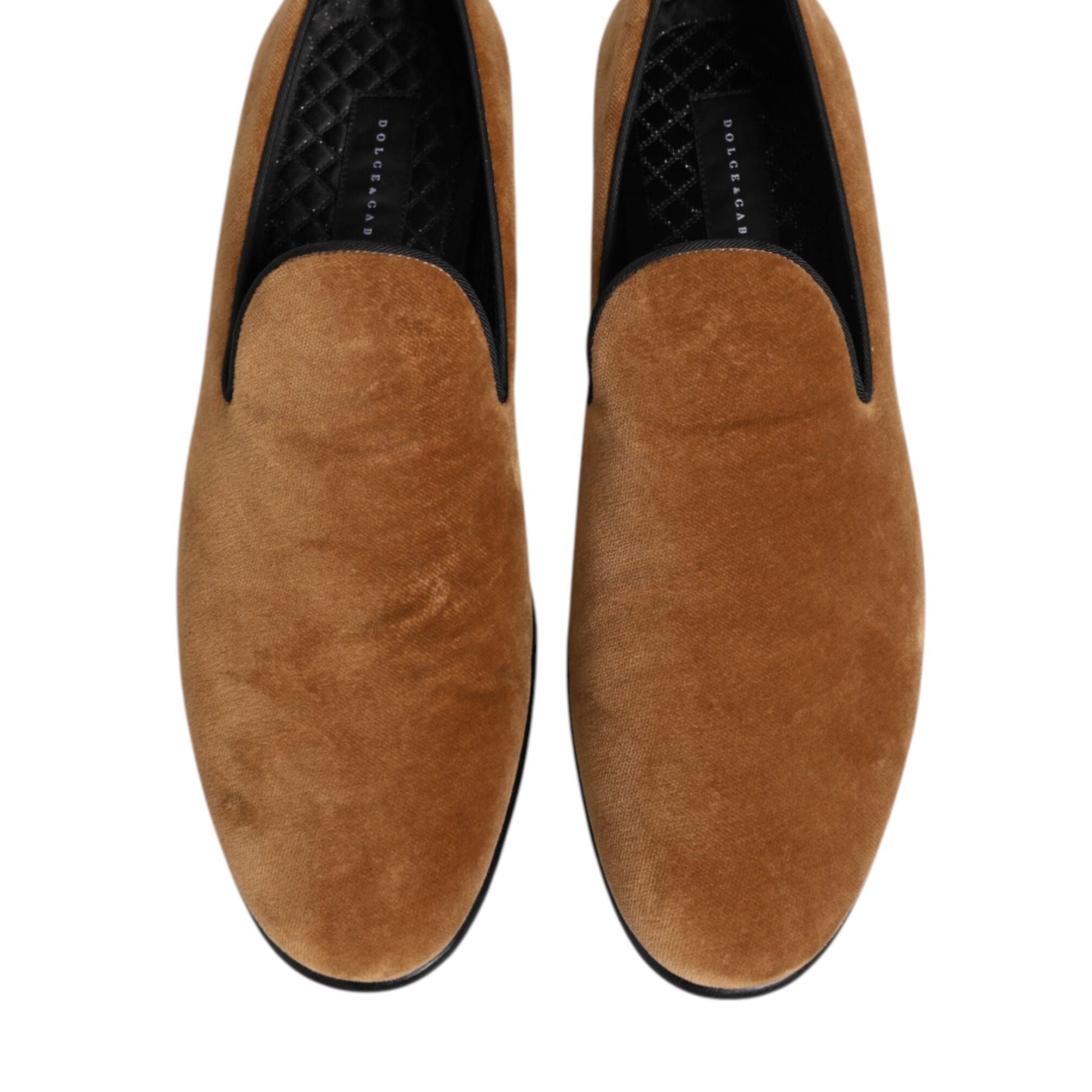 Dolce & Gabbana Brown Suede Slip On Men Loafers Formal Shoes