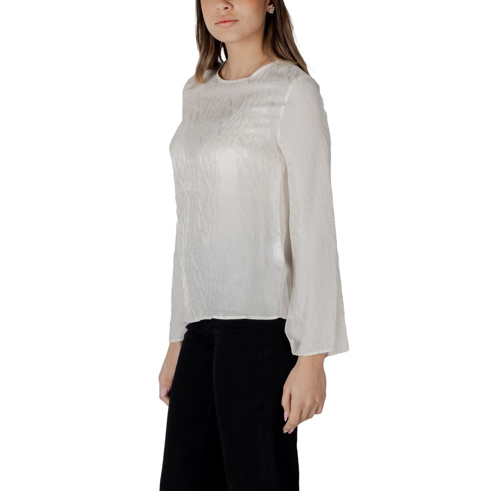 Armani Exchange Cream Viscose Blouse