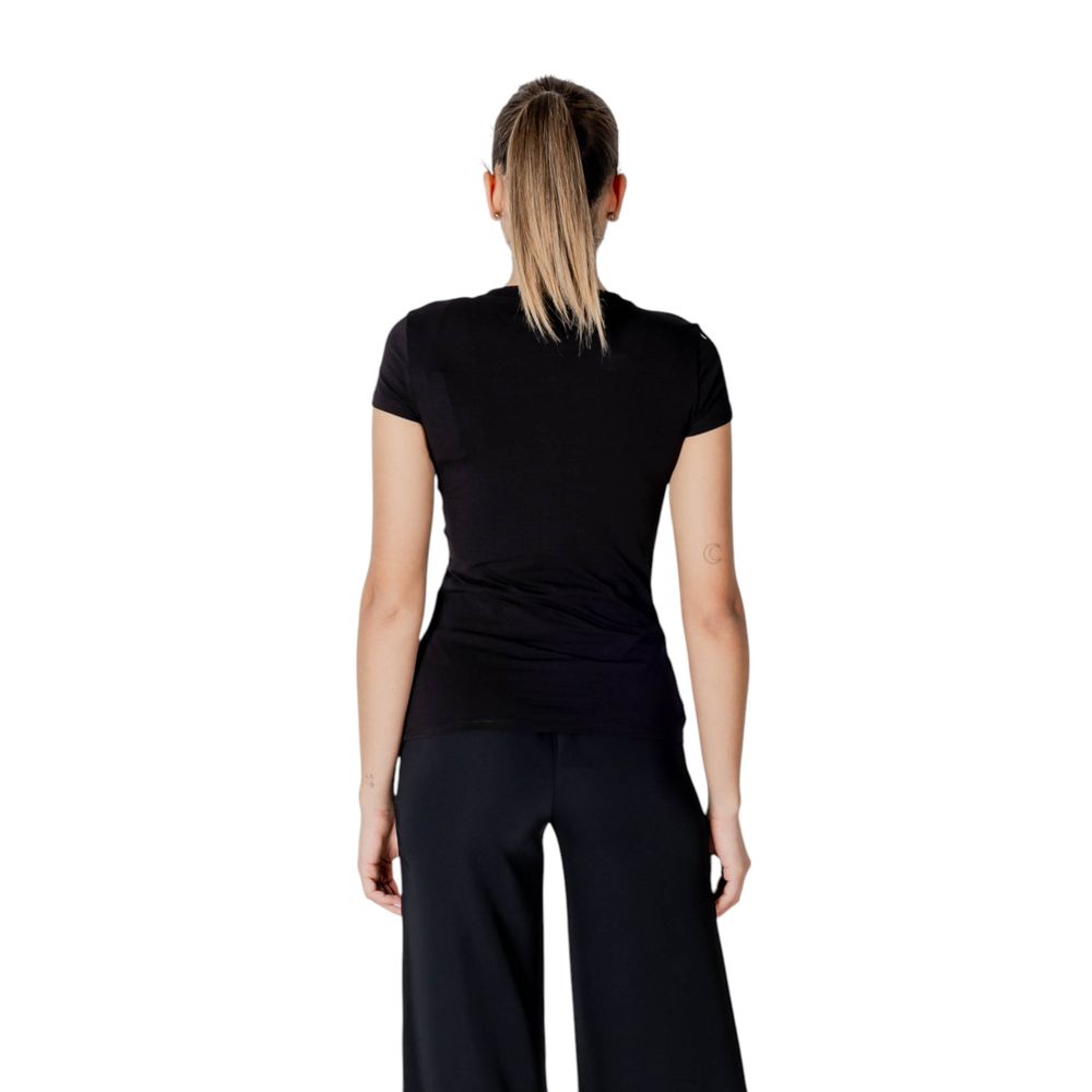Armani Exchange Black Cotton T-Shirt