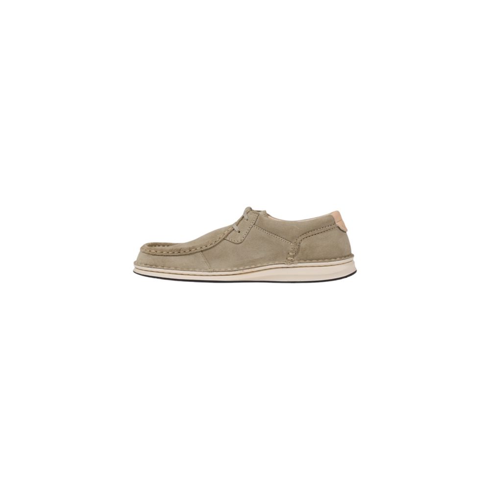 Birkenstock Gray Leather Oxfords And Derbies