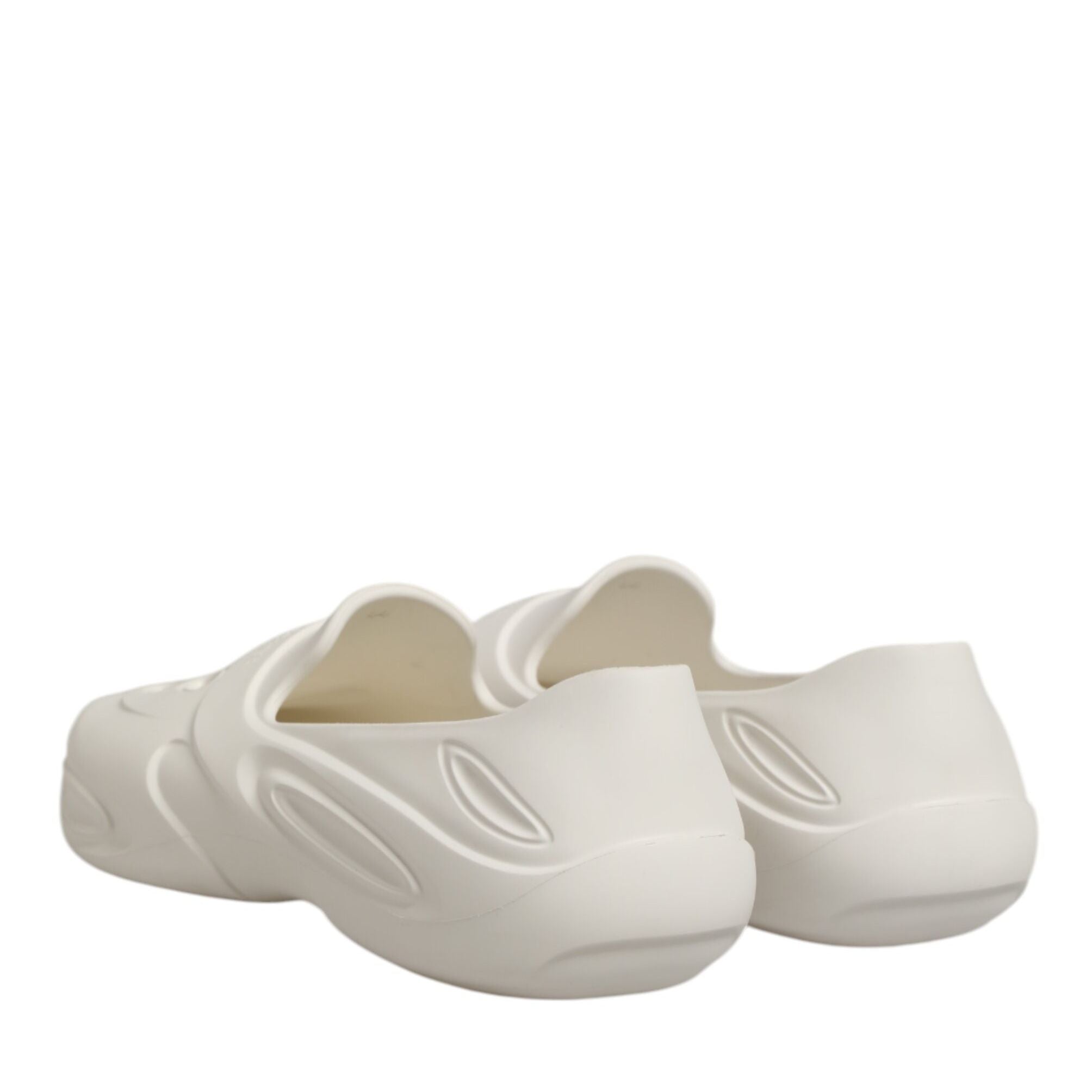 Dolce & Gabbana White Rubber Slides Low Top Sneakers Shoes