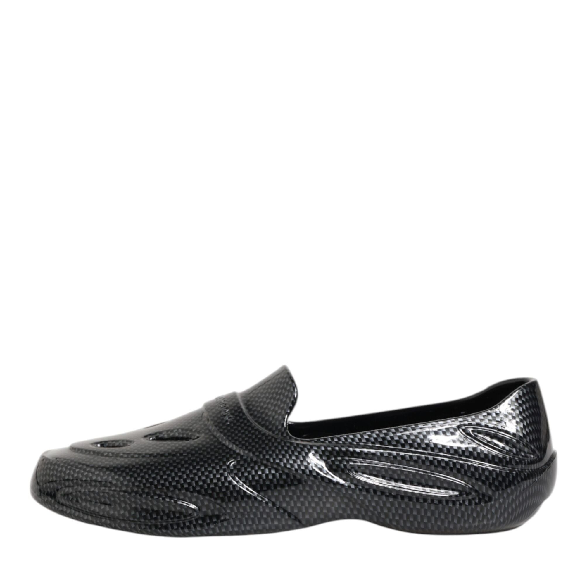 Dolce & Gabbana Black Rubber Slides Low Top Sneakers Shoes