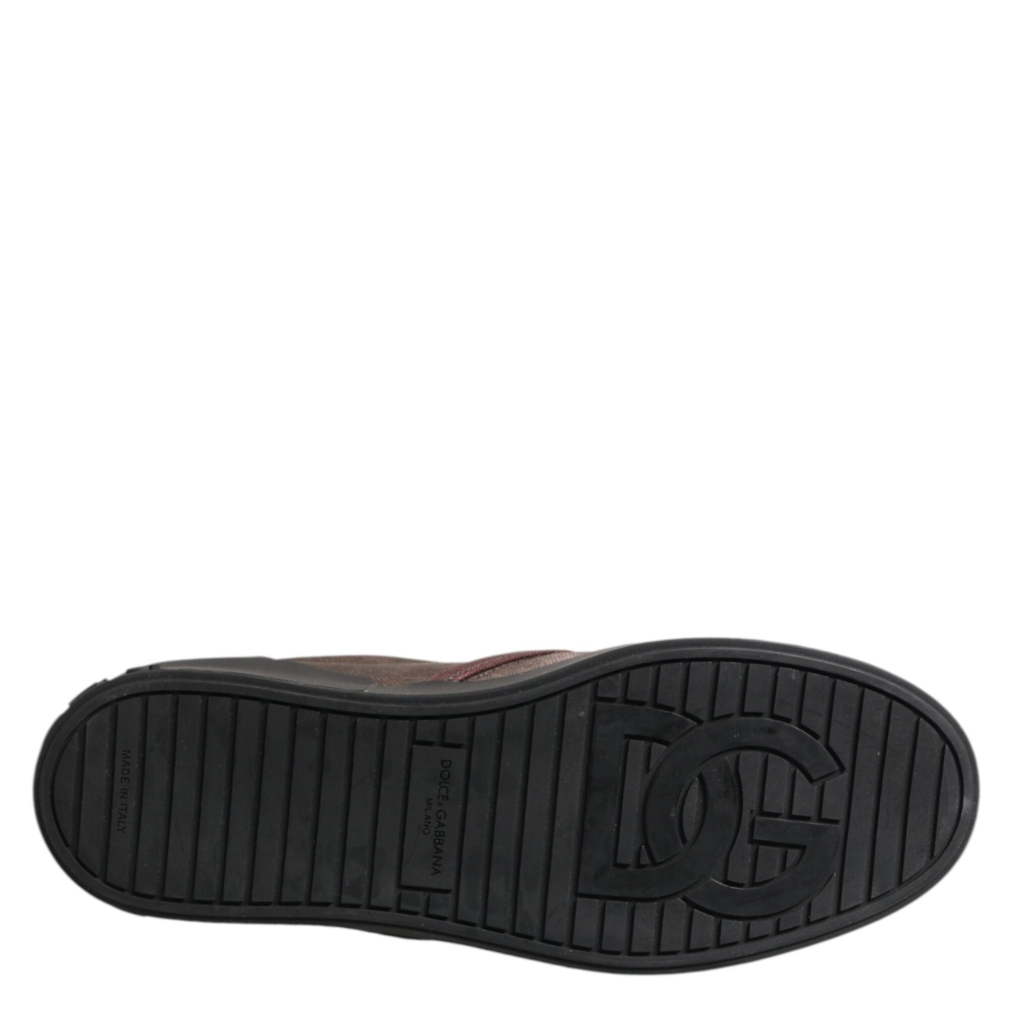 Dolce & Gabbana Multicolor Cotton Low Top Slip On Men Sneakers Shoes