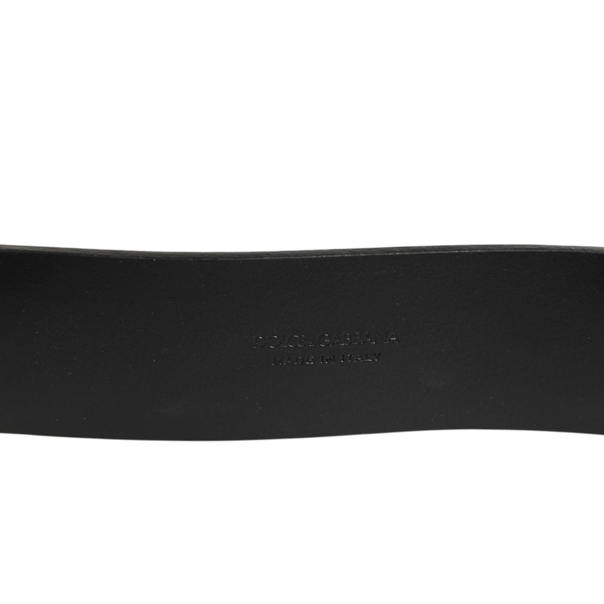 Dolce & Gabbana Brown Classic Gold Metal Logo Buckle Men Belt