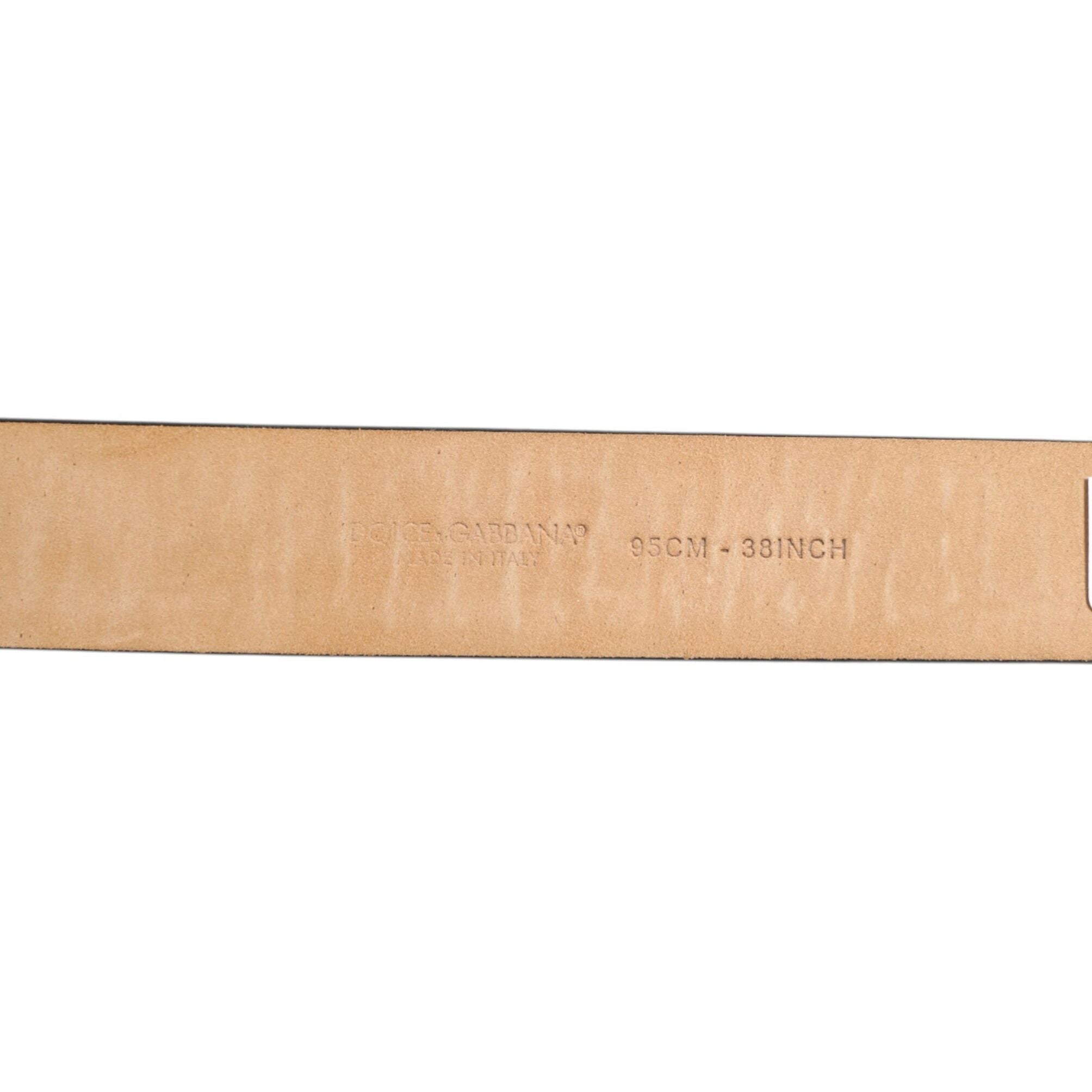 Dolce & Gabbana Black Classic Leather Silver-Tone Buckle Belt