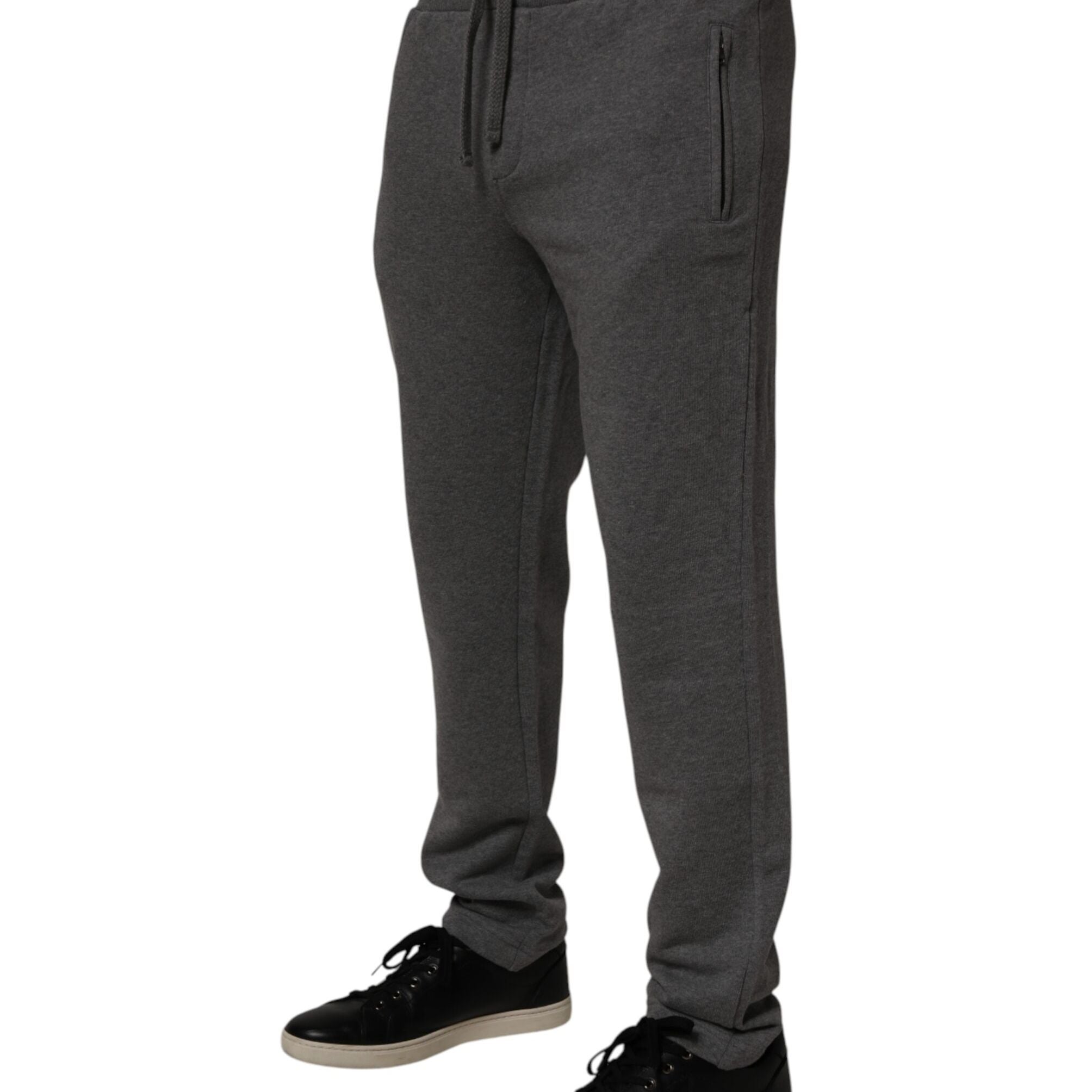 Dolce & Gabbana Gray Cotton Jogger Sweatpants Trouser Pants