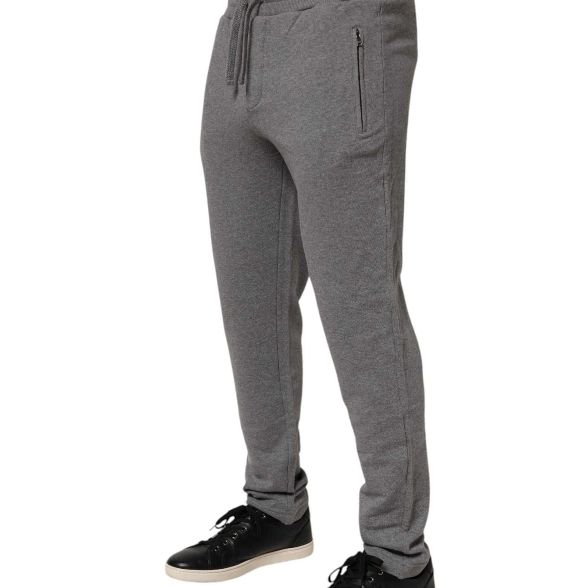 Dolce & Gabbana Cotton Jogger Sweatpants Trouser Gray