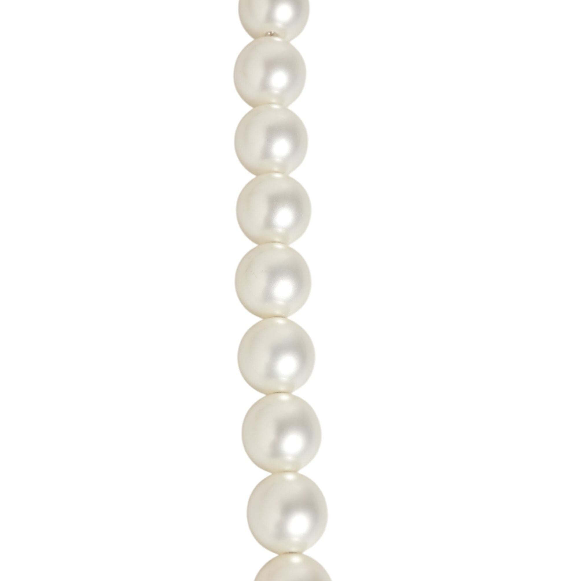 Dolce & Gabbana Black Leather Pearl Chain Bag Accessory Shoulder Strap