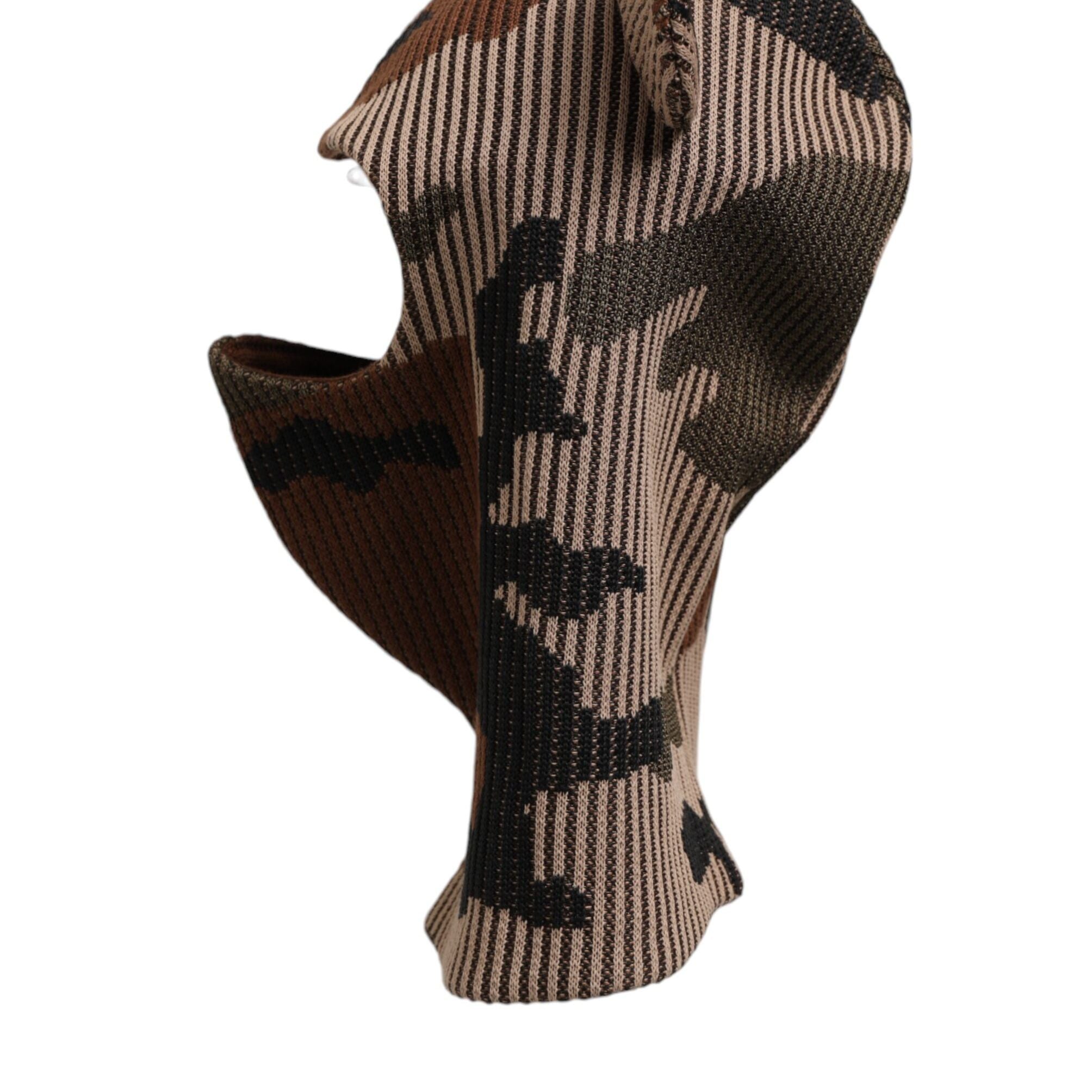 Dolce & Gabbana Multicolor Camouflage Balaclava Mask Men Cap One Size Hat