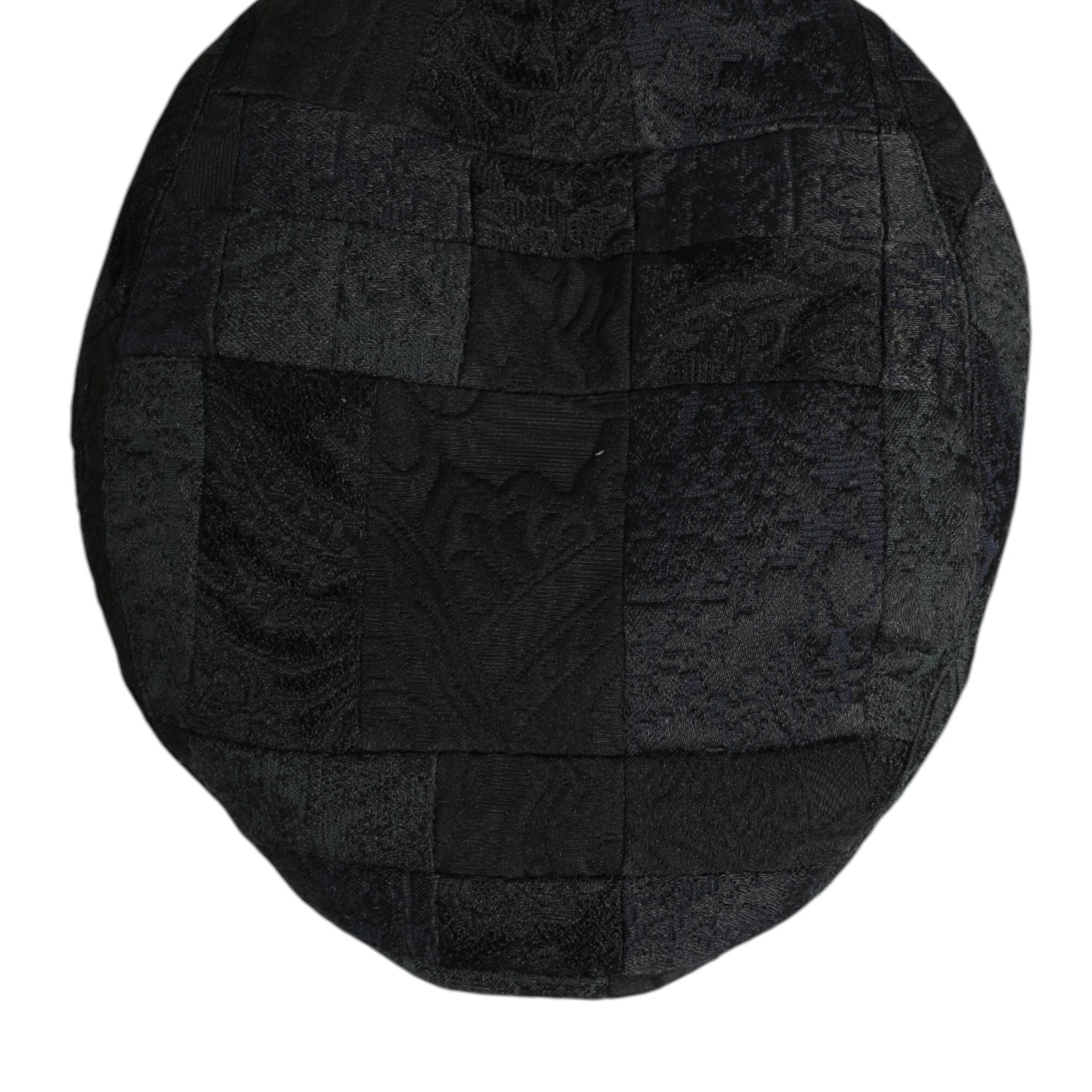 Dolce & Gabbana Black Polyester Newsboy Men Cloth Capello Hat