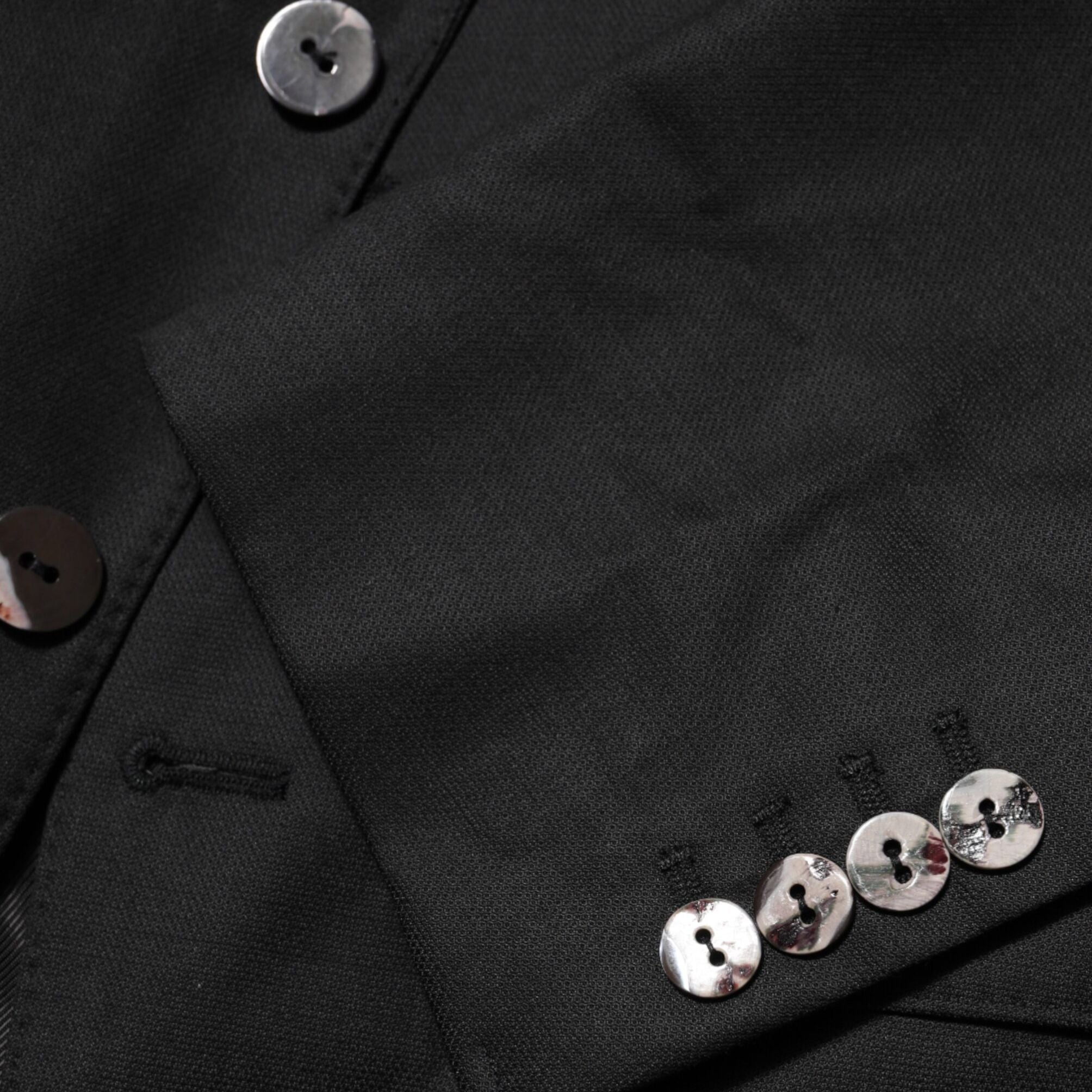 Dolce & Gabbana Dark Gray Single Breasted Men Coat MARTINI Blazer