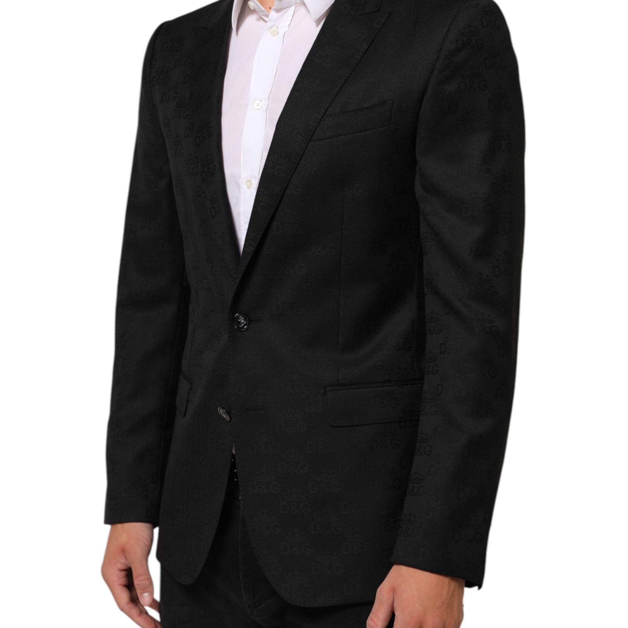 Dolce & Gabbana Black MARTINI 2 Buttons Suit Jacket Blazer