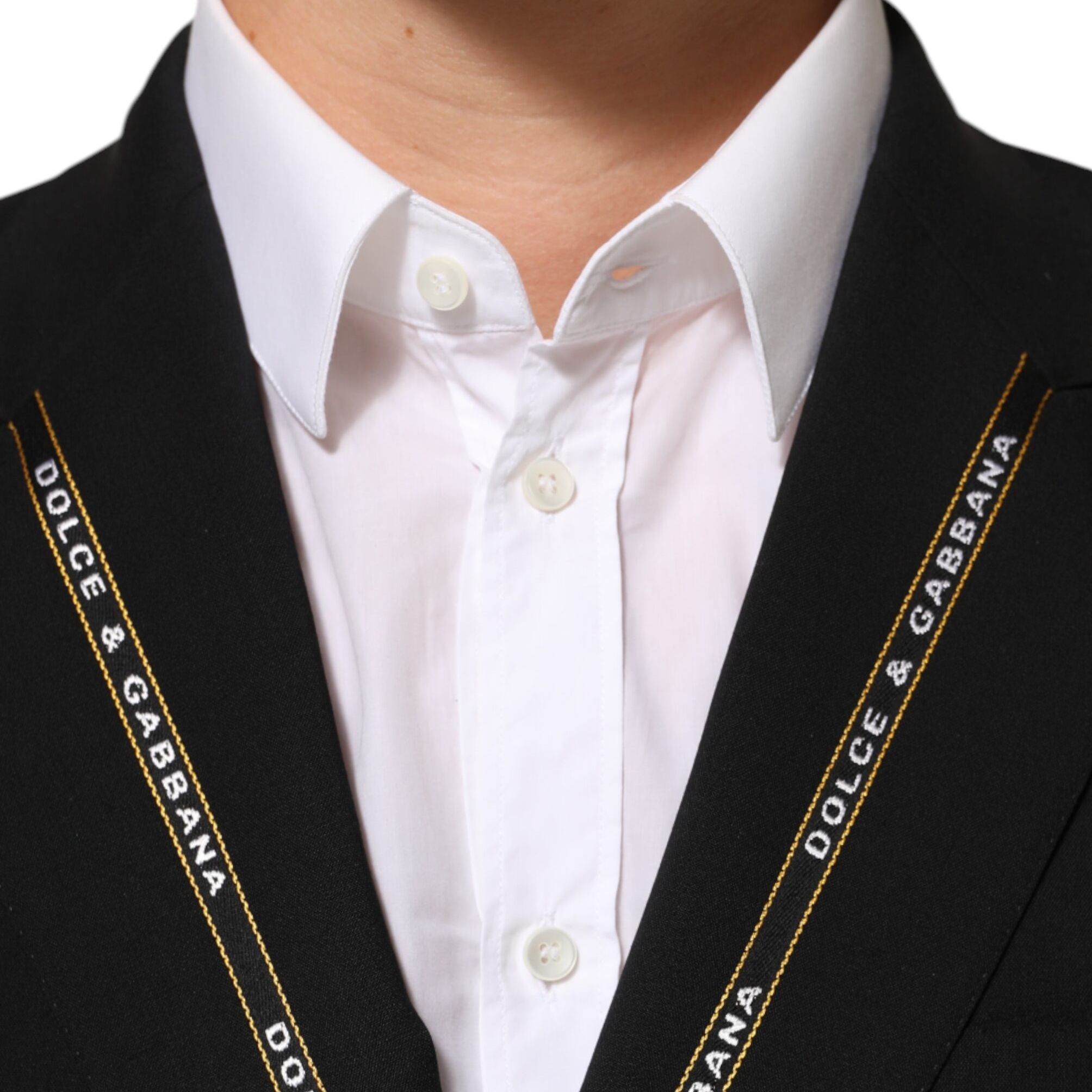 Dolce & Gabbana Black SICILIA Double Breasted Jacket Blazer