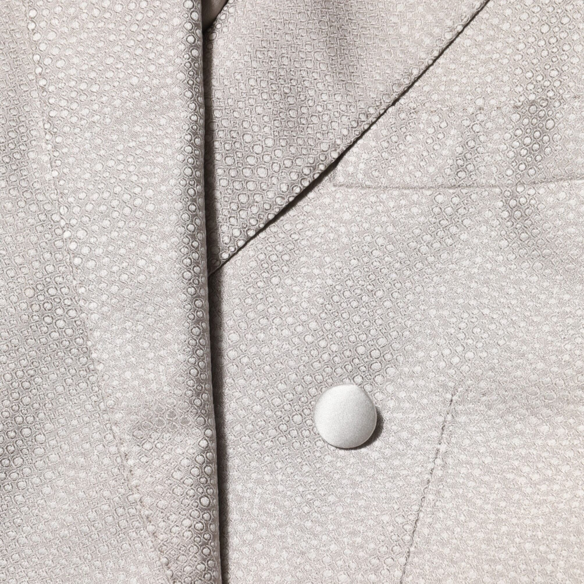 Dolce & Gabbana Beige MARTINI Double-Breasted Suit Blazer