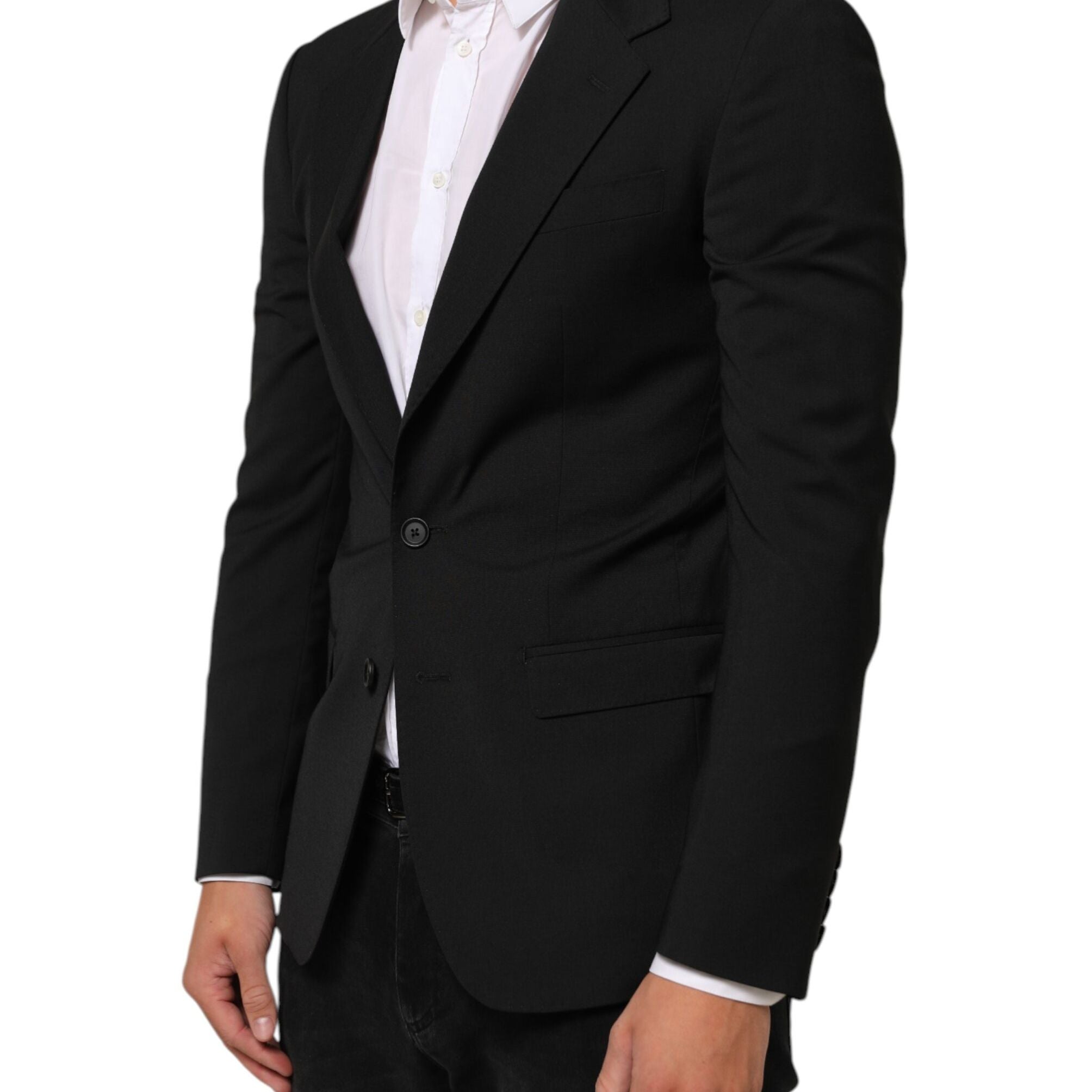 Dolce & Gabbana Black STAFF 2 Buttons Suit Jacket Blazer