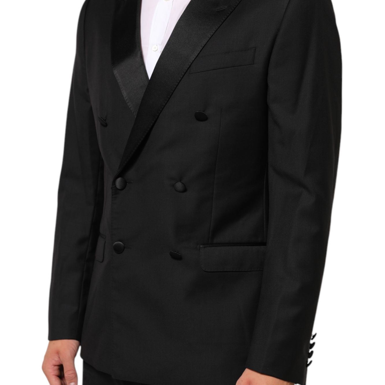 Dolce & Gabbana Black MARTINI Double-Breasted Suit Blazer
