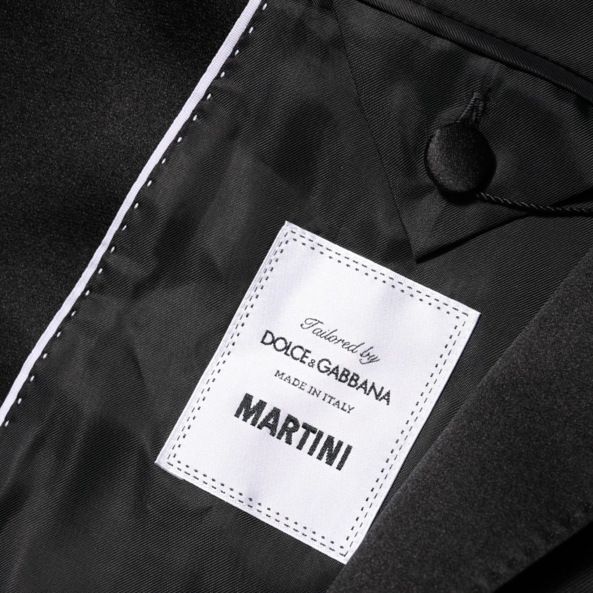 Dolce & Gabbana Black MARTINI Double-Breasted Suit Blazer