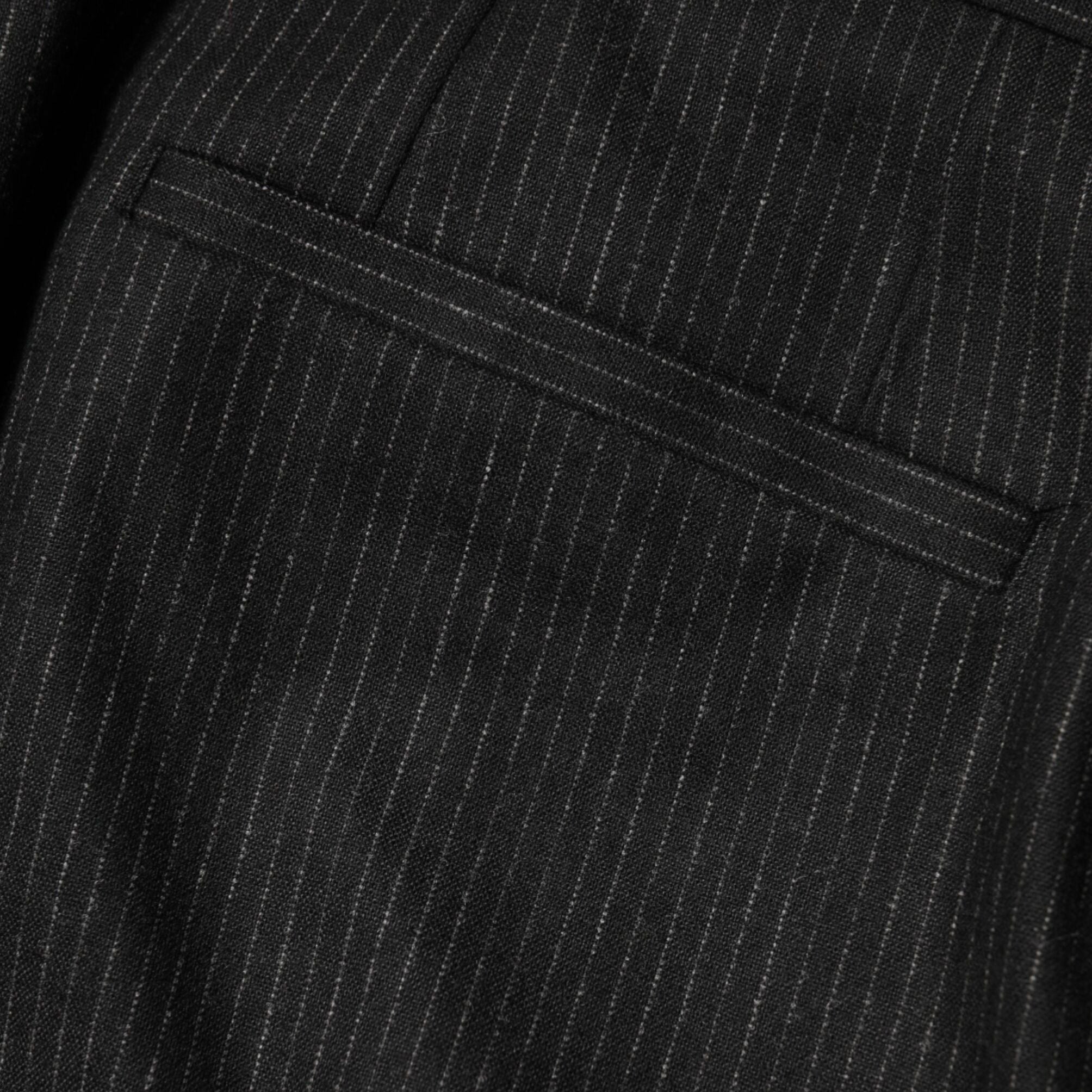Dolce & Gabbana Black Cotton Mid Waist Dress Trouser Pants
