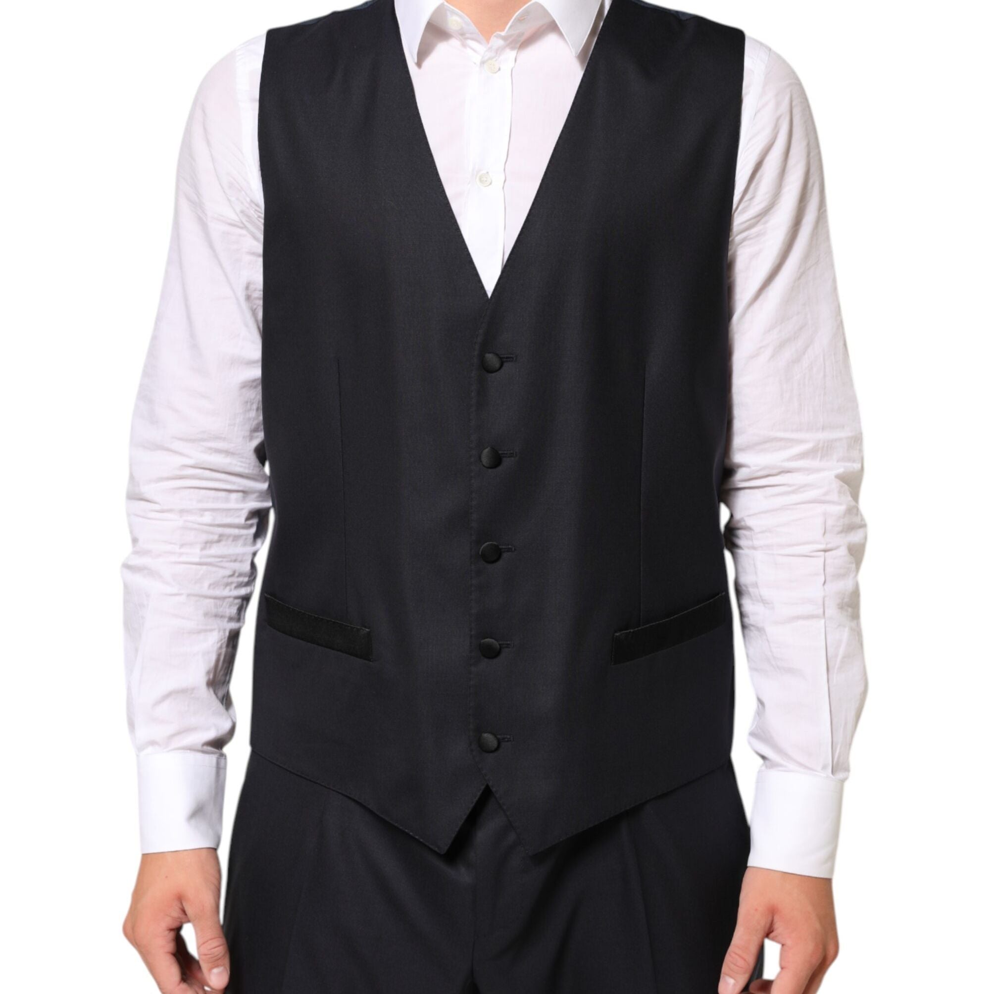 Dolce & Gabbana Black MARTINI 2 Buttons Suit 3 Piece Suit
